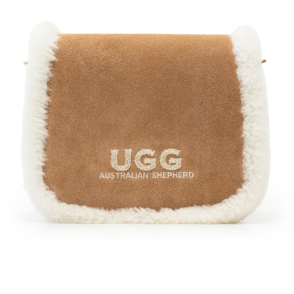 UGG Sheepskin Wool Messenger Bag