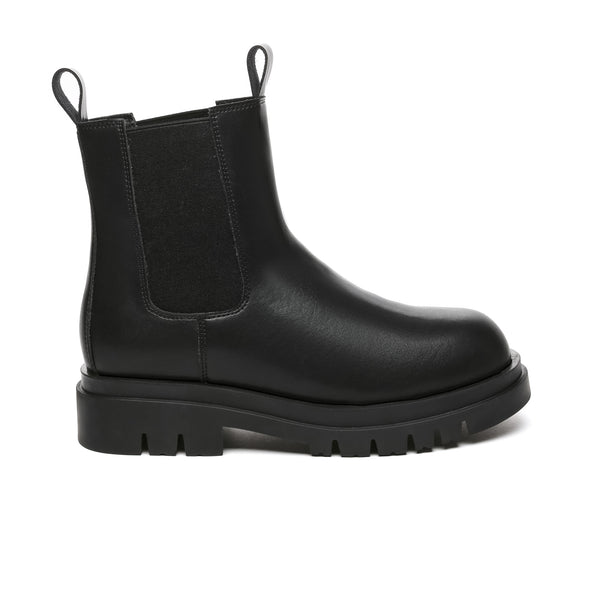 Vania Leather Ankle Chunky Boots