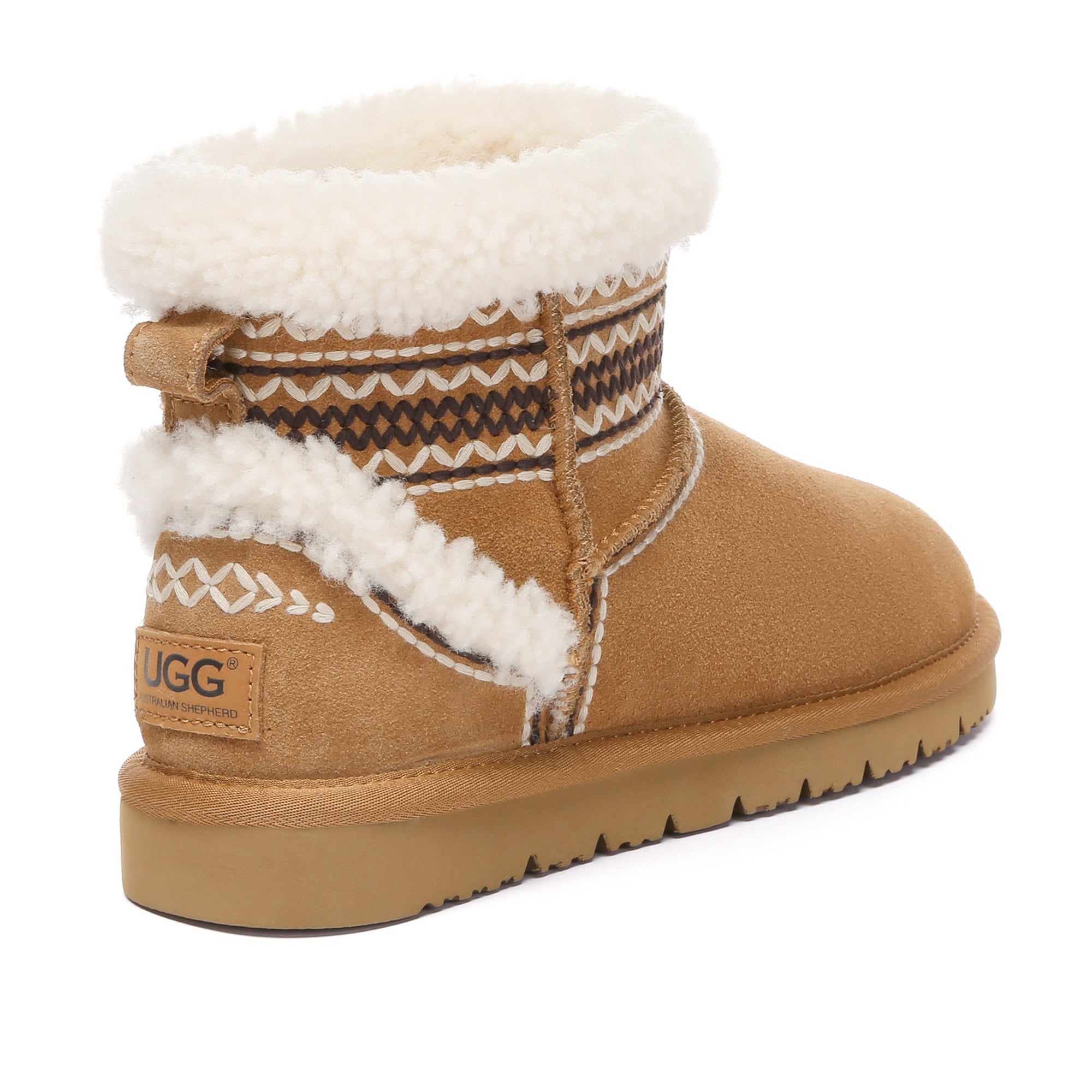 Nordic Pattern Shearling UGG Boots
