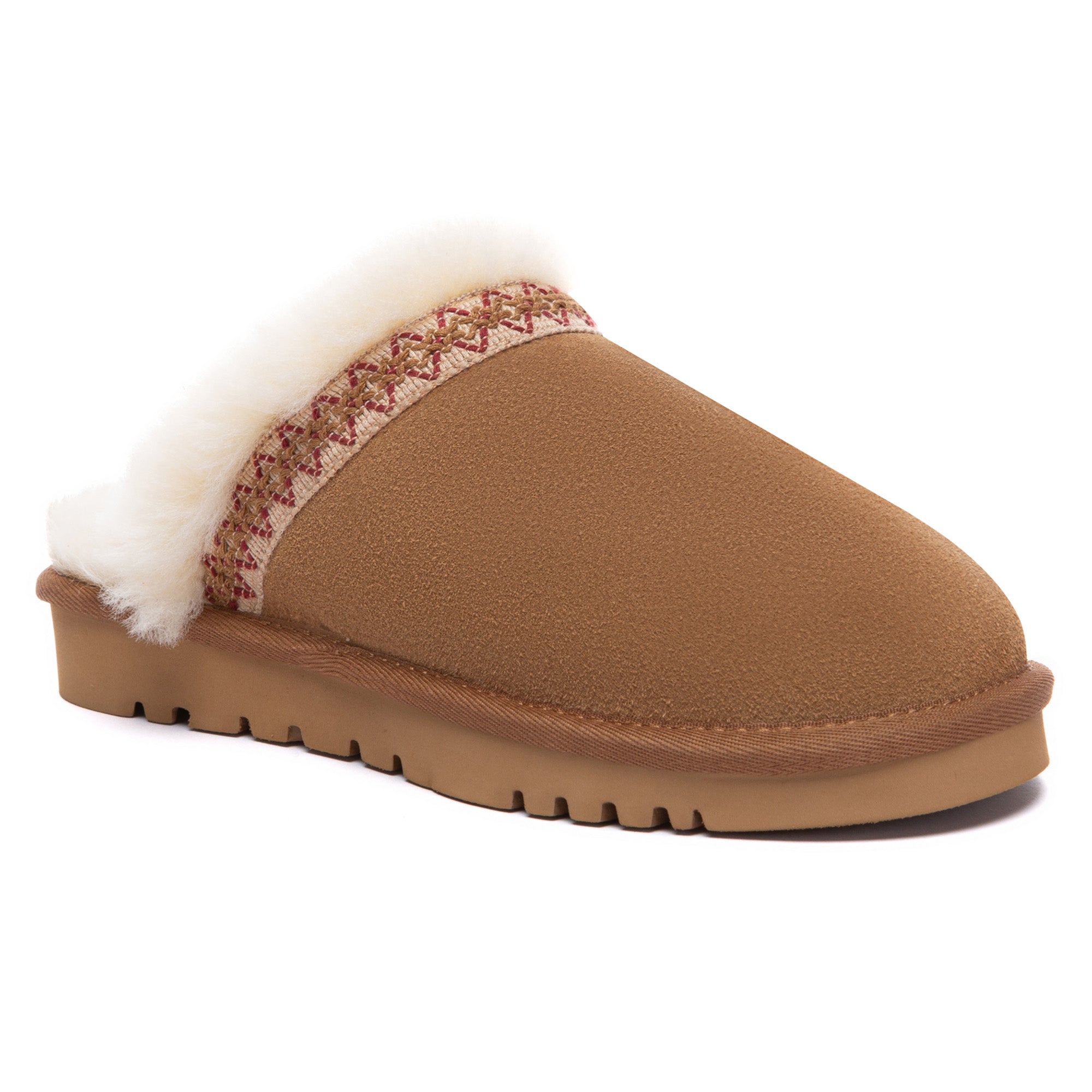 EverUgg Bohemian UGG slippers scuff with soft, cozy design and stylish boho pattern, perfect for comfortable indoor wear.
