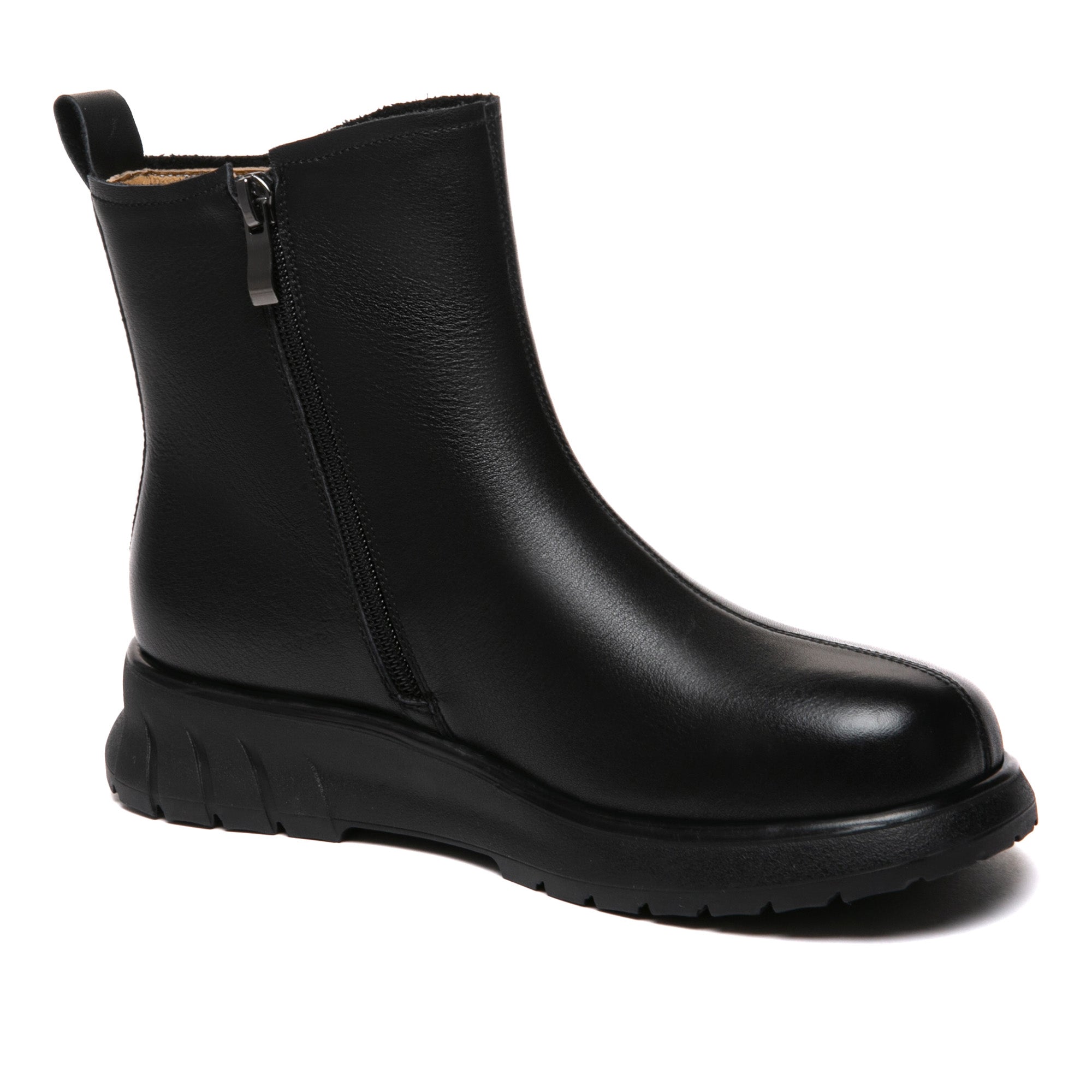 Classic Black Leather Boots