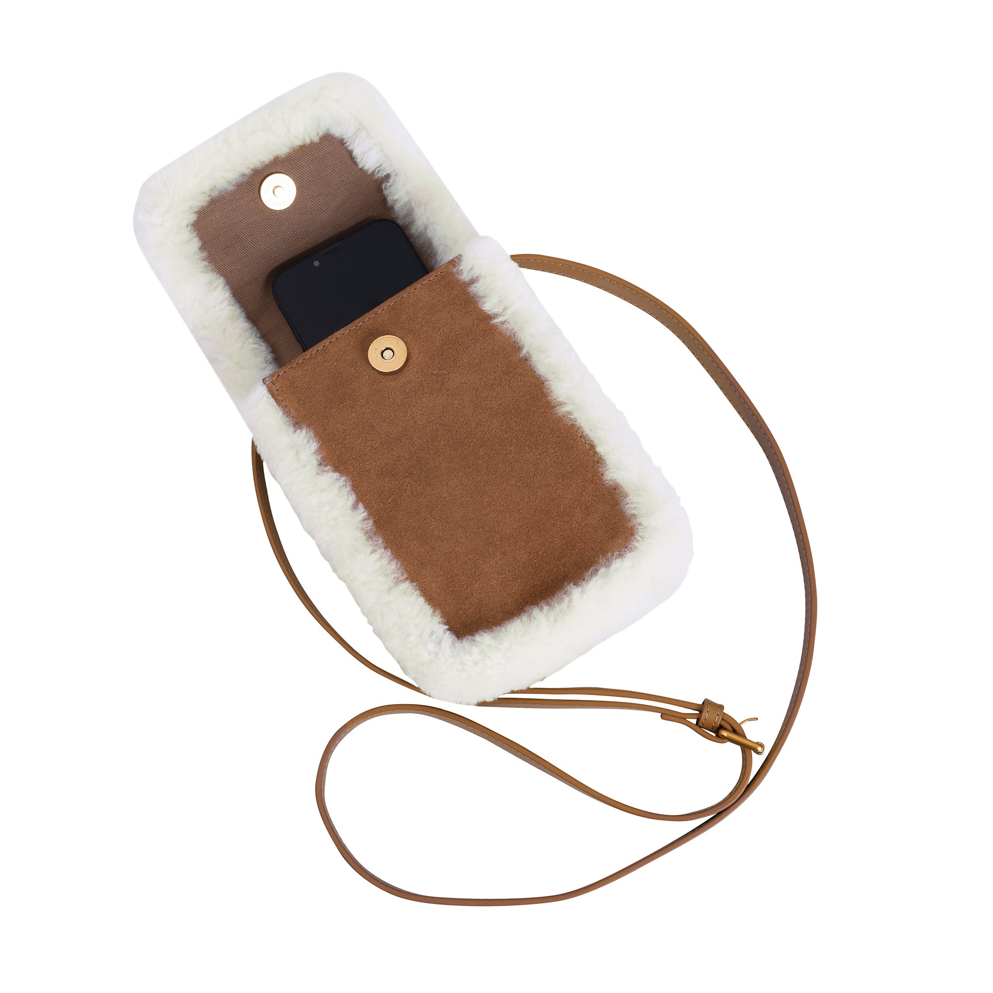 Cleo Sheepskin Cross Body Bag