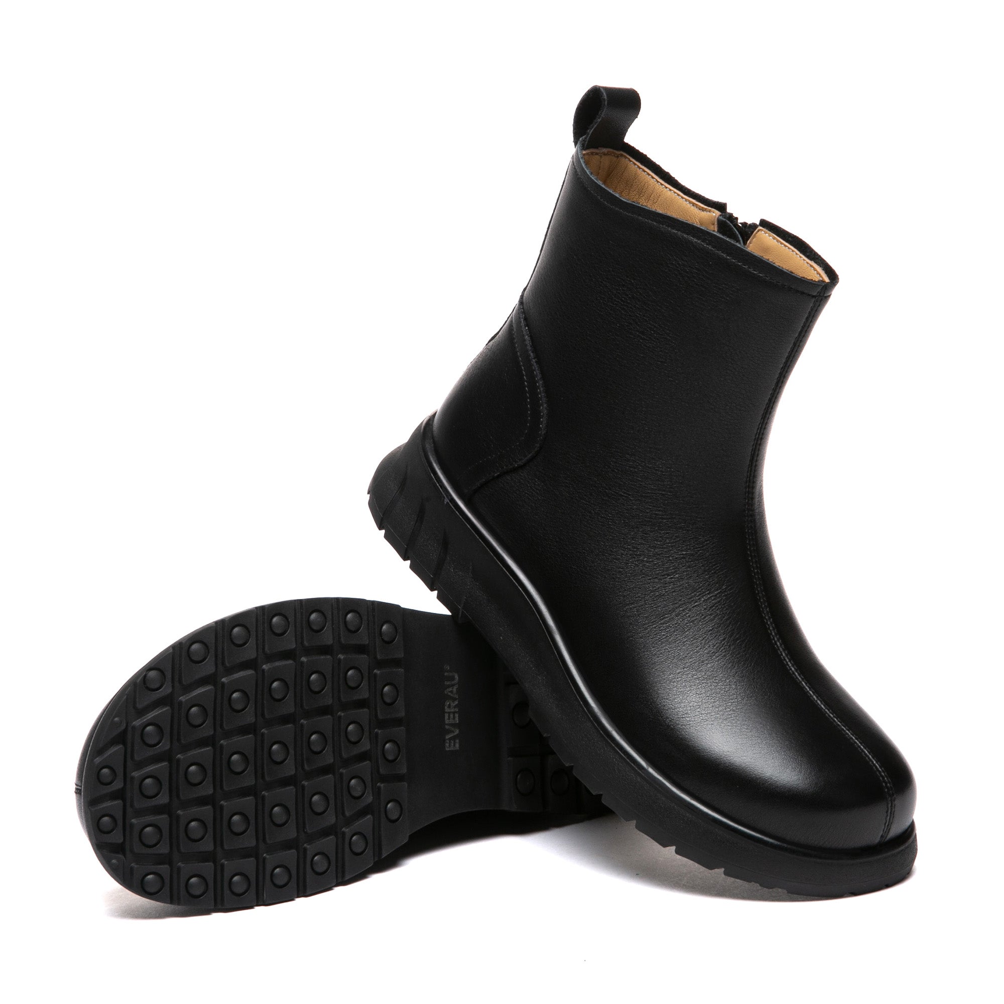 Classic Black Leather Boots