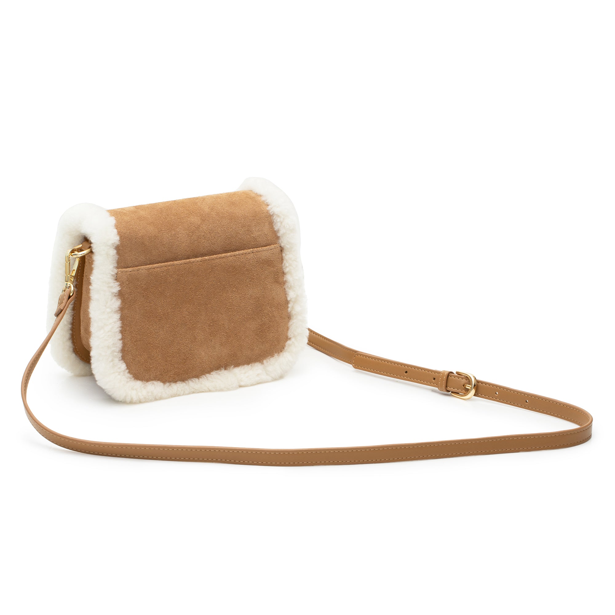 UGG Sheepskin Wool Messenger Bag