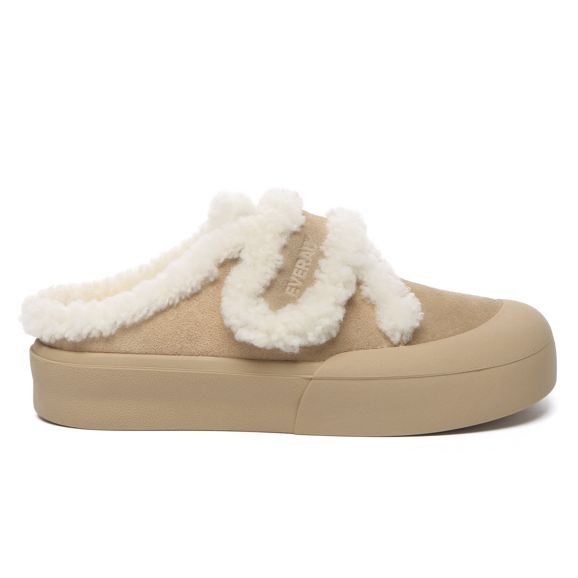 EverUgg adjustable shearling strap slippers for women featuring cozy shearling and comfortable slip-on design.