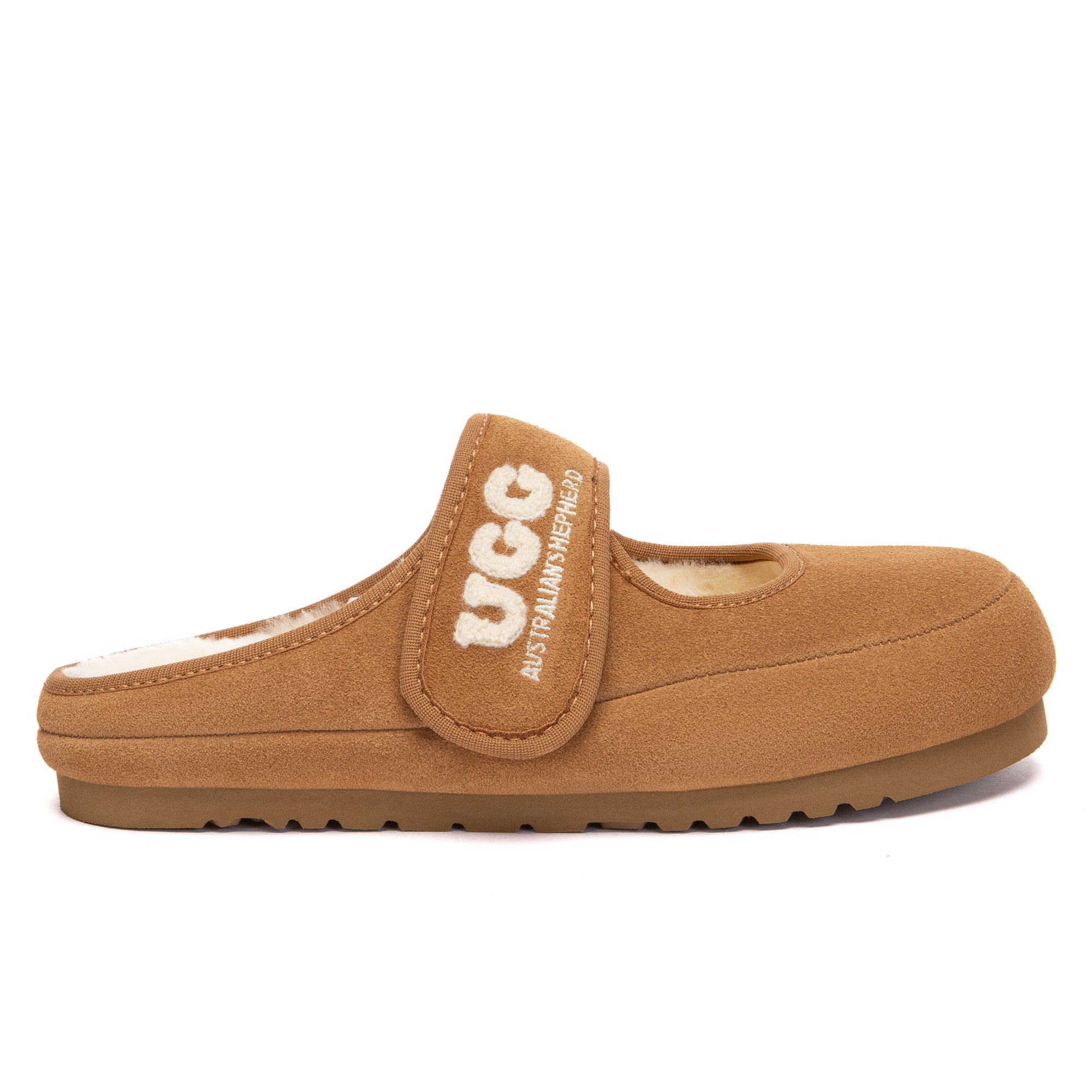 EverUgg adjustable strap Mary Jane slippers with plush interior and comfortable sole, designed for cozy indoor wear.
