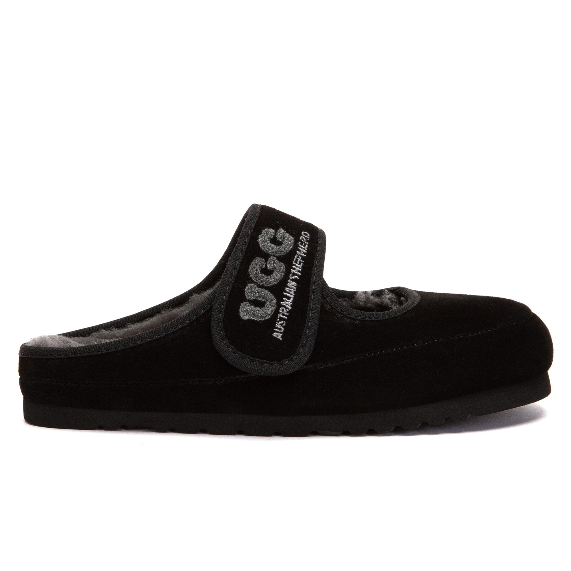 EverUgg adjustable strap Mary Jane slippers featuring soft material and classic design, ideal for comfortable indoor wear.