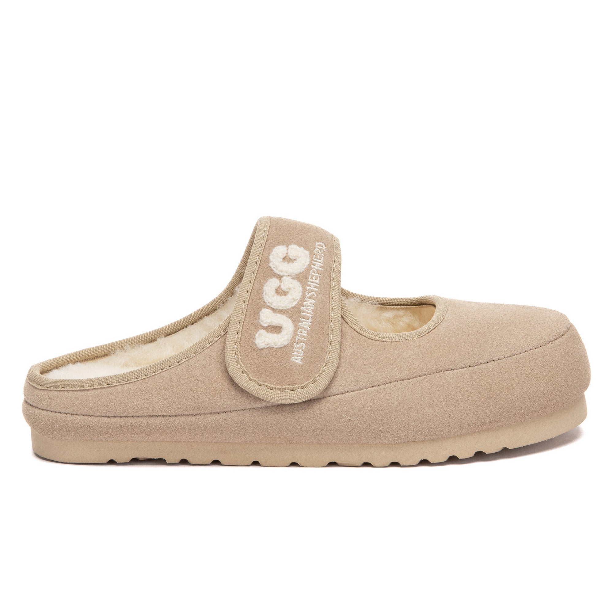 EverUgg adjustable strap Mary Jane slippers with soft material and classic design, shown in a cozy indoor setting.