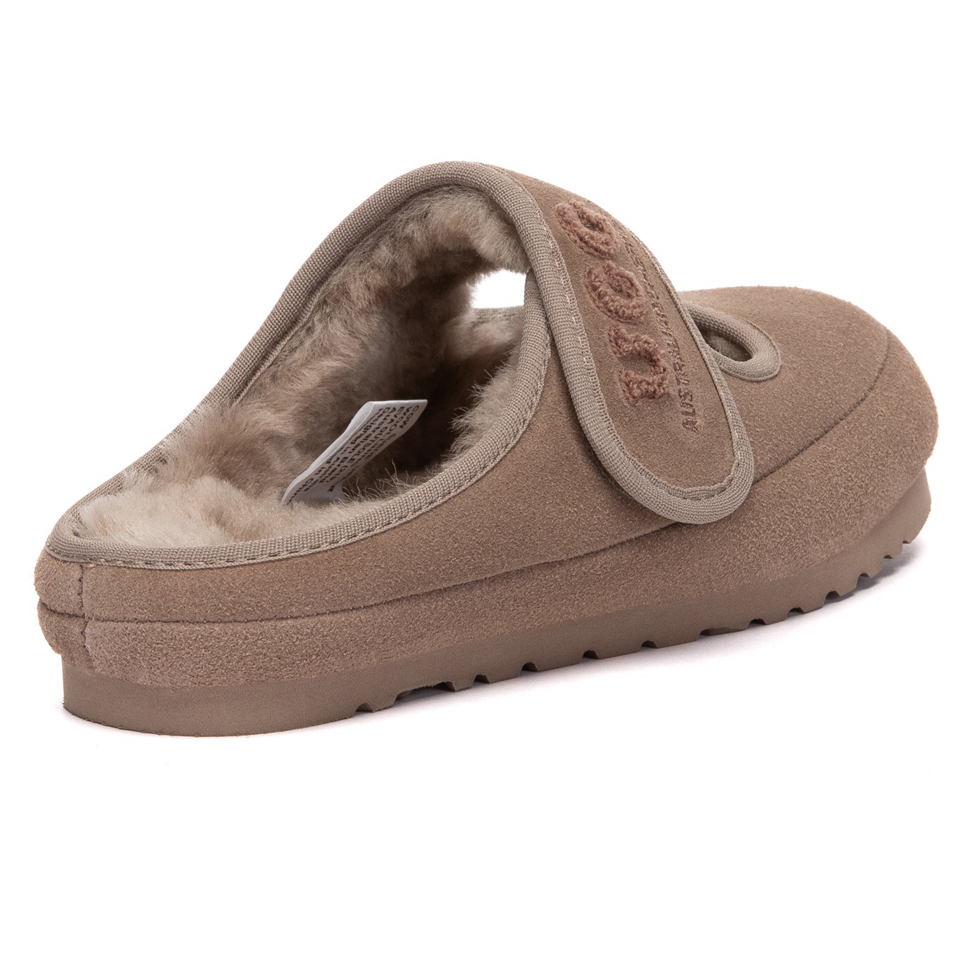 EverUgg adjustable strap Mary Jane slippers featuring soft, comfortable design and classic UGG style.