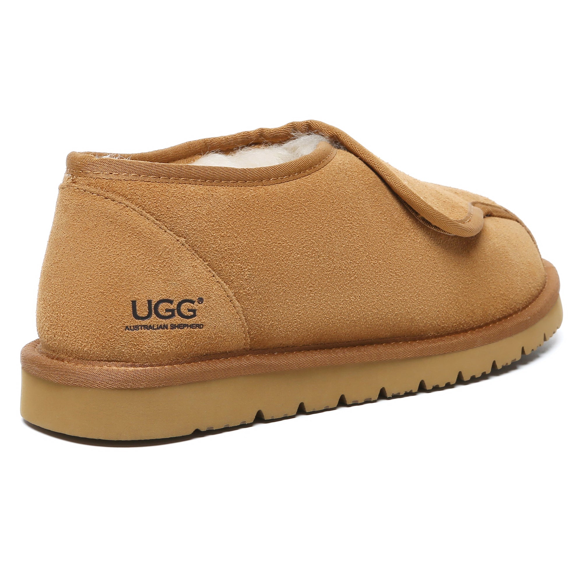 EverUgg adjustable vamp UGG slippers with soft lining and slip-on design for comfortable indoor wear.
