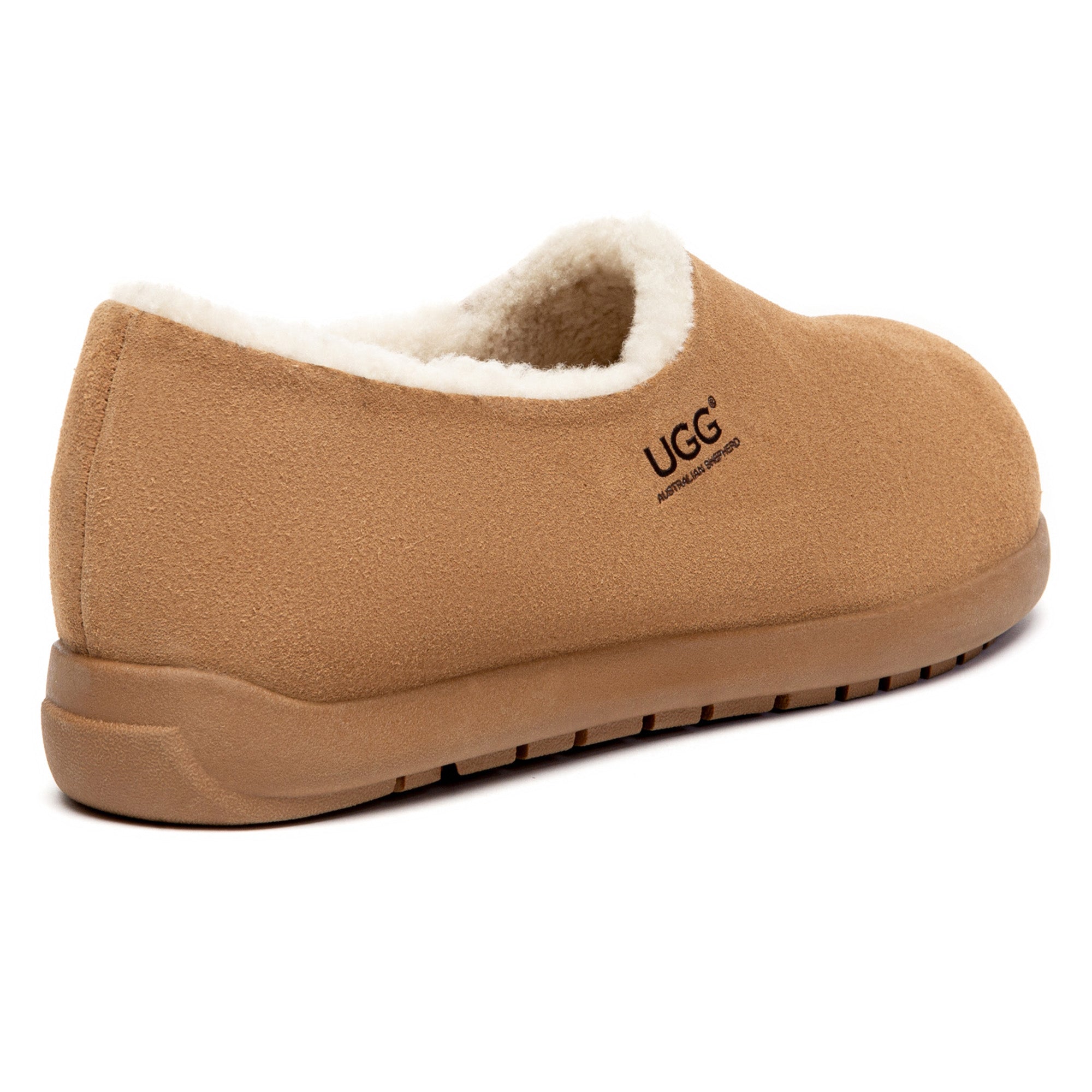 EverUgg men's ankle clog slippers with soft UGG exterior and cozy interior, designed for comfortable indoor wear