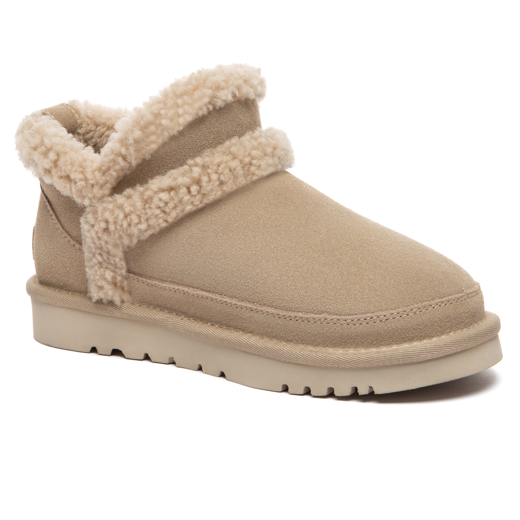 EverUgg Arden Ankle UGG slippers with soft sheepskin lining and cozy design, perfect for comfortable indoor wear.