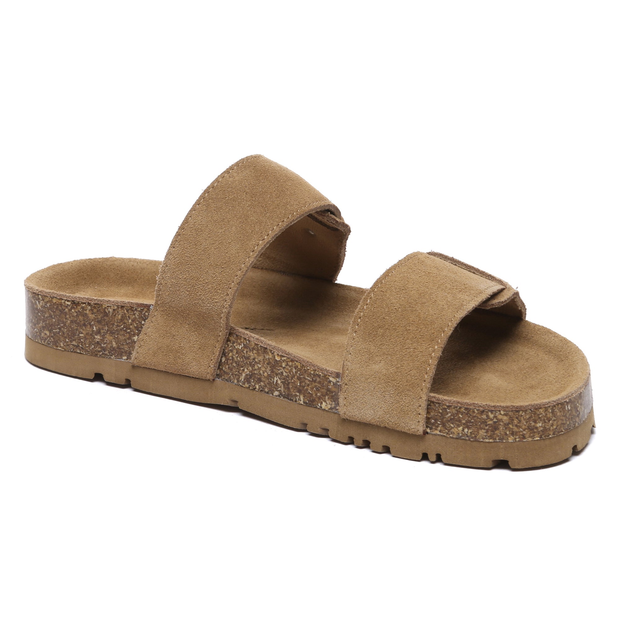 EverUgg Aurelia Birkie suede slides for women, featuring a stylish summer shoe design with soft suede material.