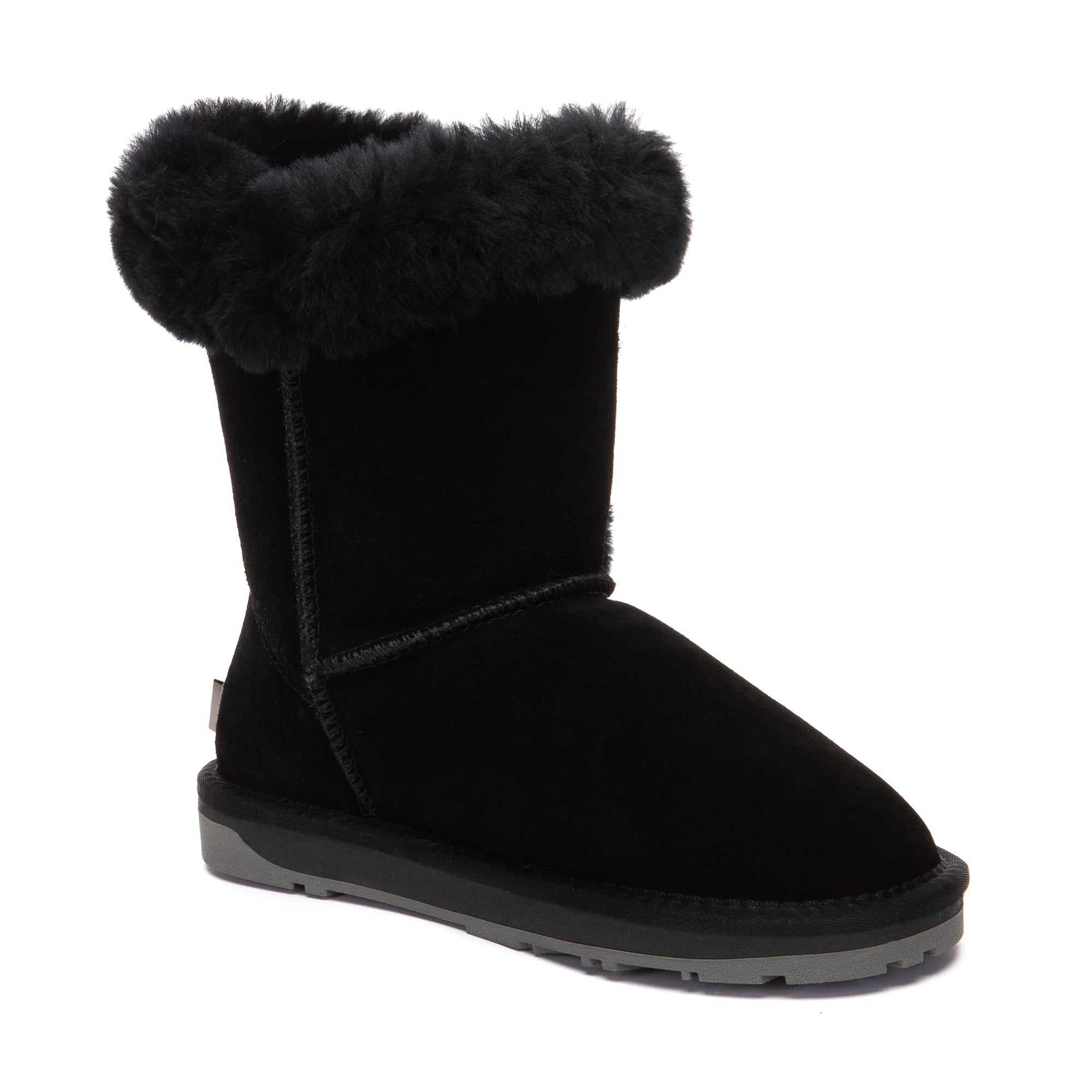 EverUgg Talia Shark UGG boots with 2-button design, featuring plush lining and classic silhouette for cozy winter wear.