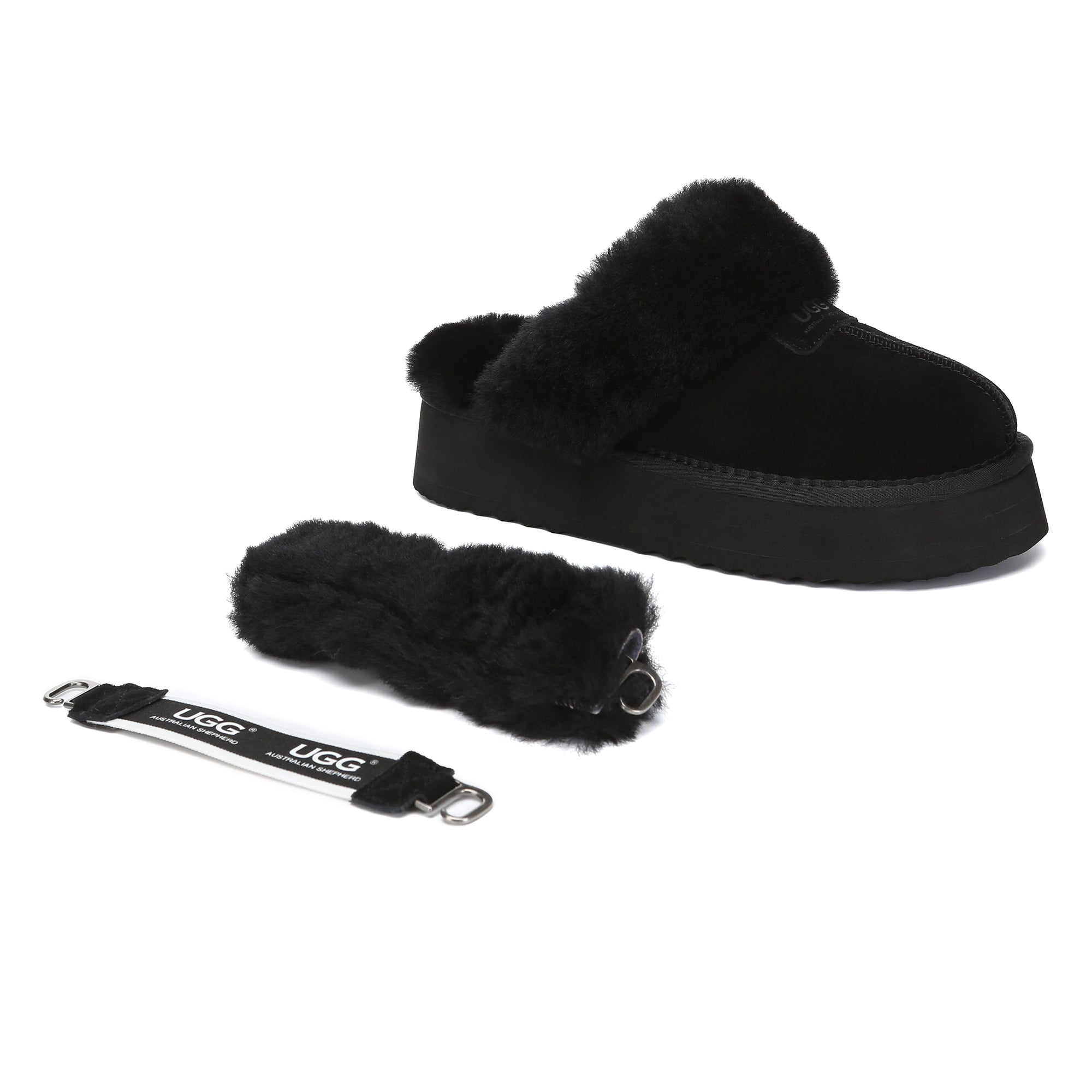 UGG Removable Slingback Platform Slippers