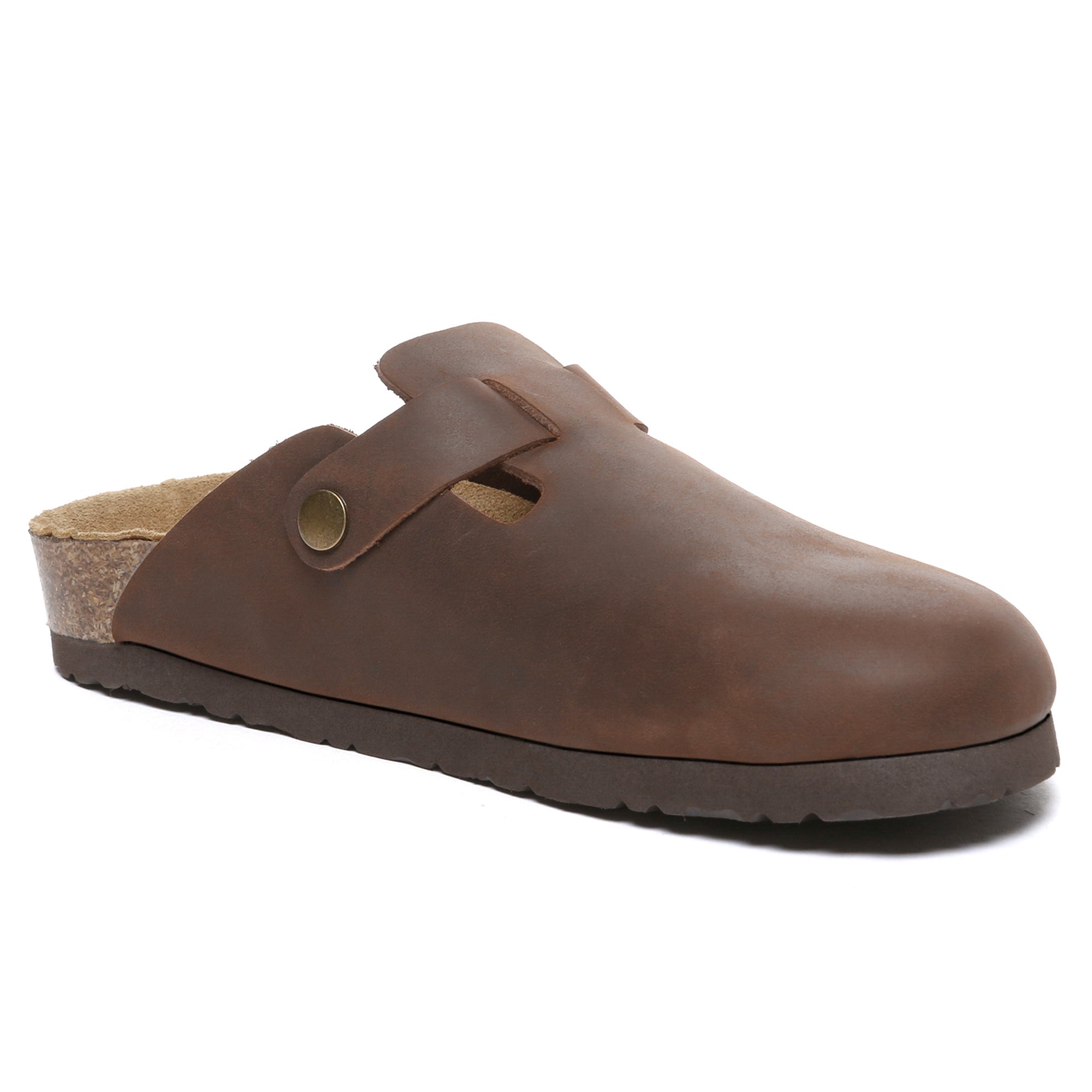 EverUgg Birkie women’s leather slippers with soft lining and slip-on design, perfect for comfortable indoor wear.