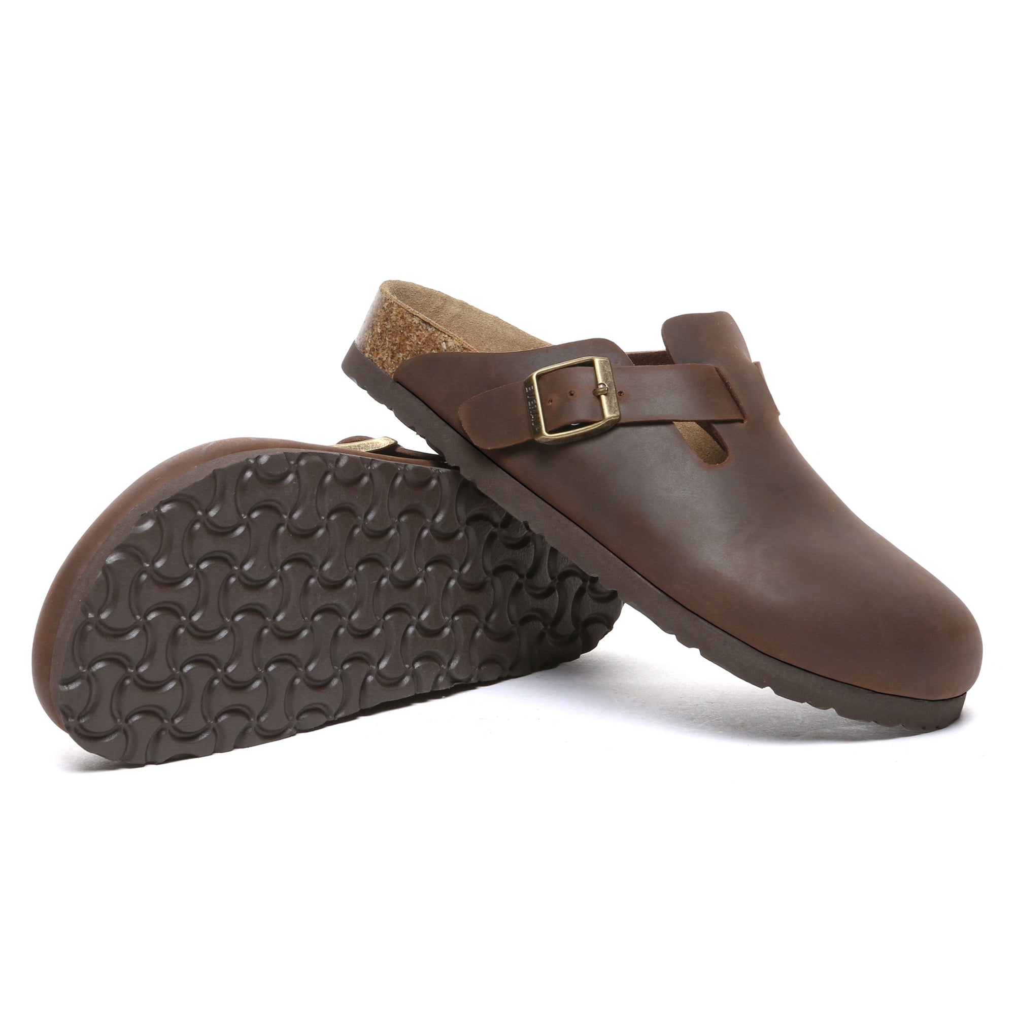 EverUgg Birkie women’s leather slippers with soft lining and slip-on design, perfect for indoor comfort.