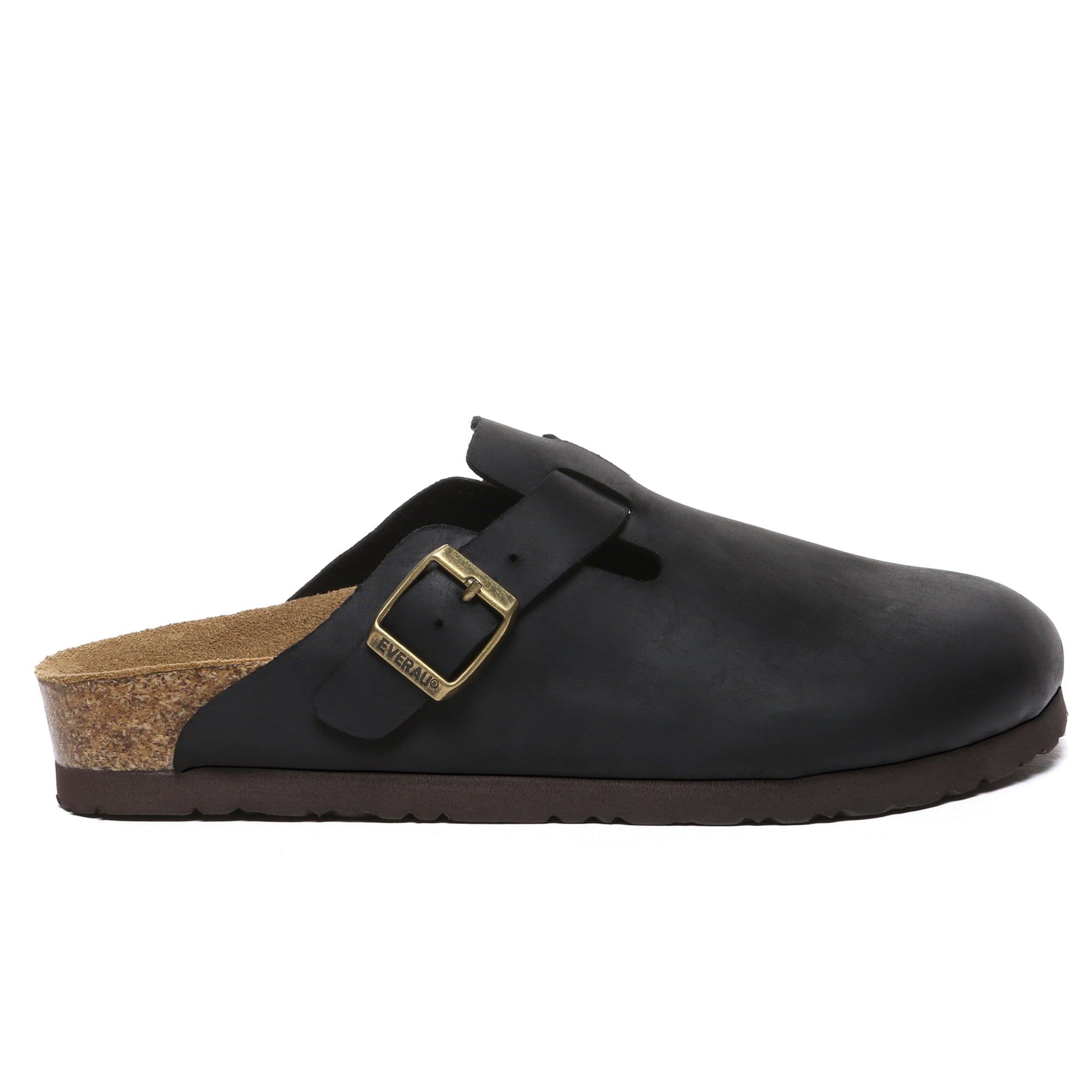 EverUgg Birkie women’s leather slippers with soft slip-on design and cozy interior, perfect for comfortable indoor wear.