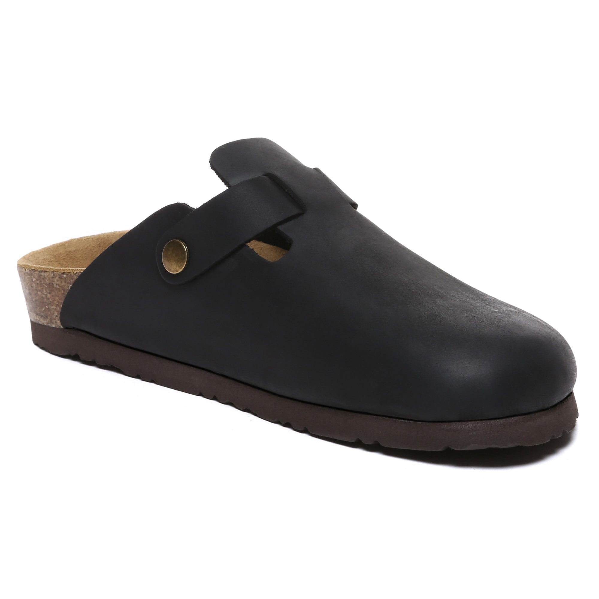 EverUgg Birkie women’s leather slippers with soft interior and slip-on design, perfect for comfortable indoor wear.
