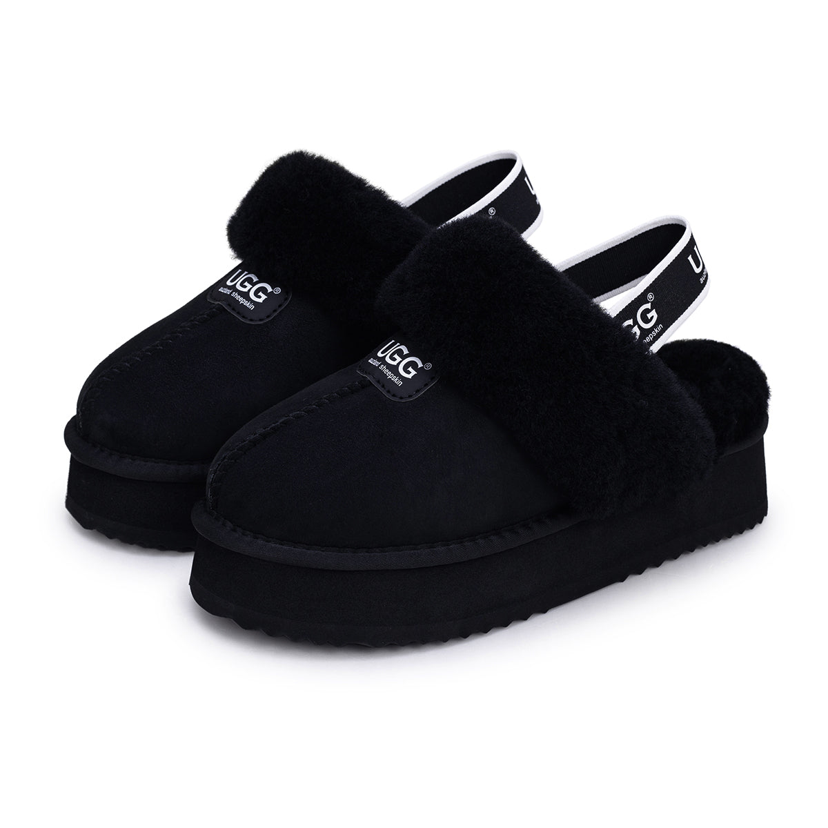 Platform Strap UGG Slippers