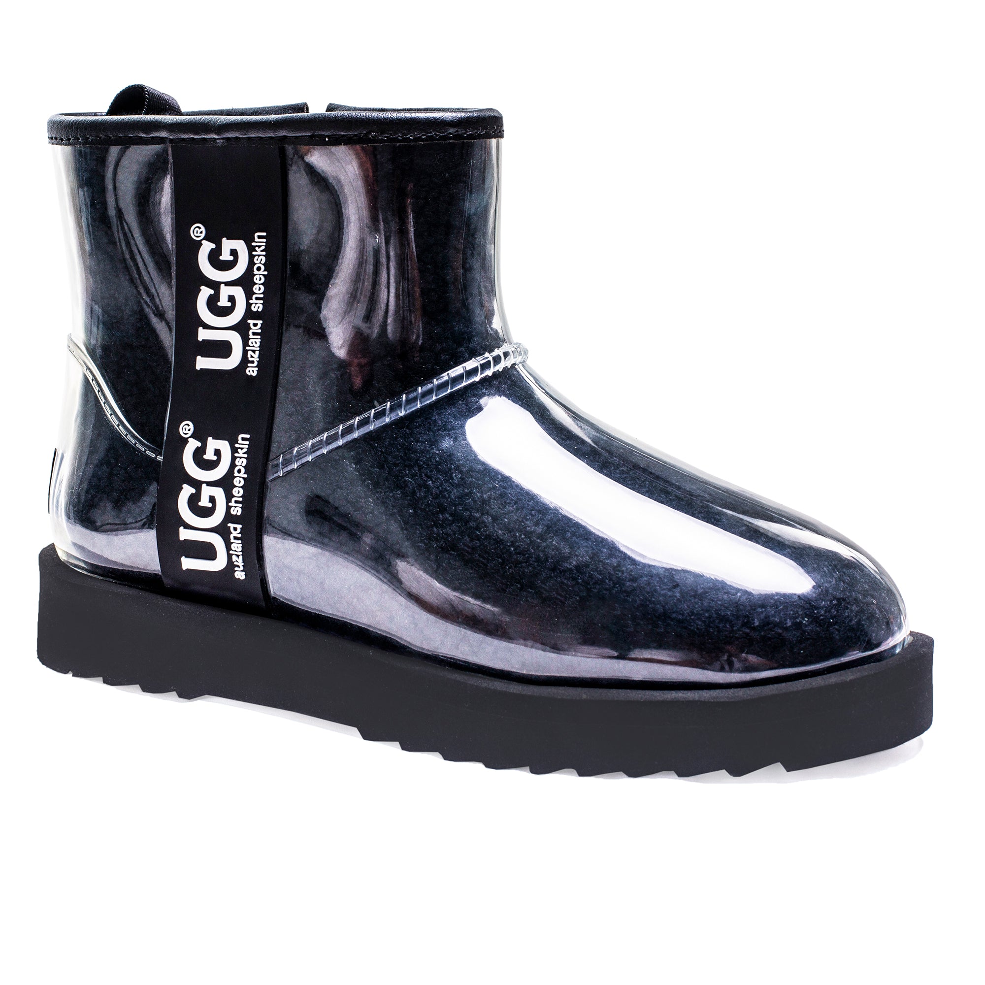 UGG Zipper Clear Mini Rain Boots