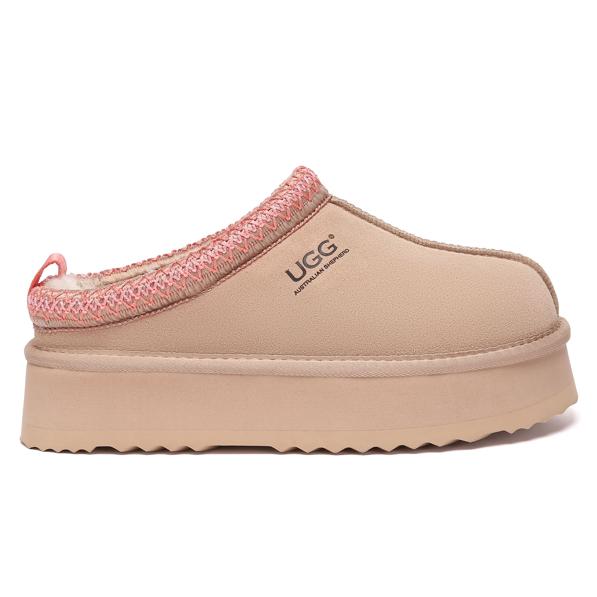 Colorful Tazman UGG platform slippers for women featuring multicolor design and comfortable slip-on style by EverUgg.