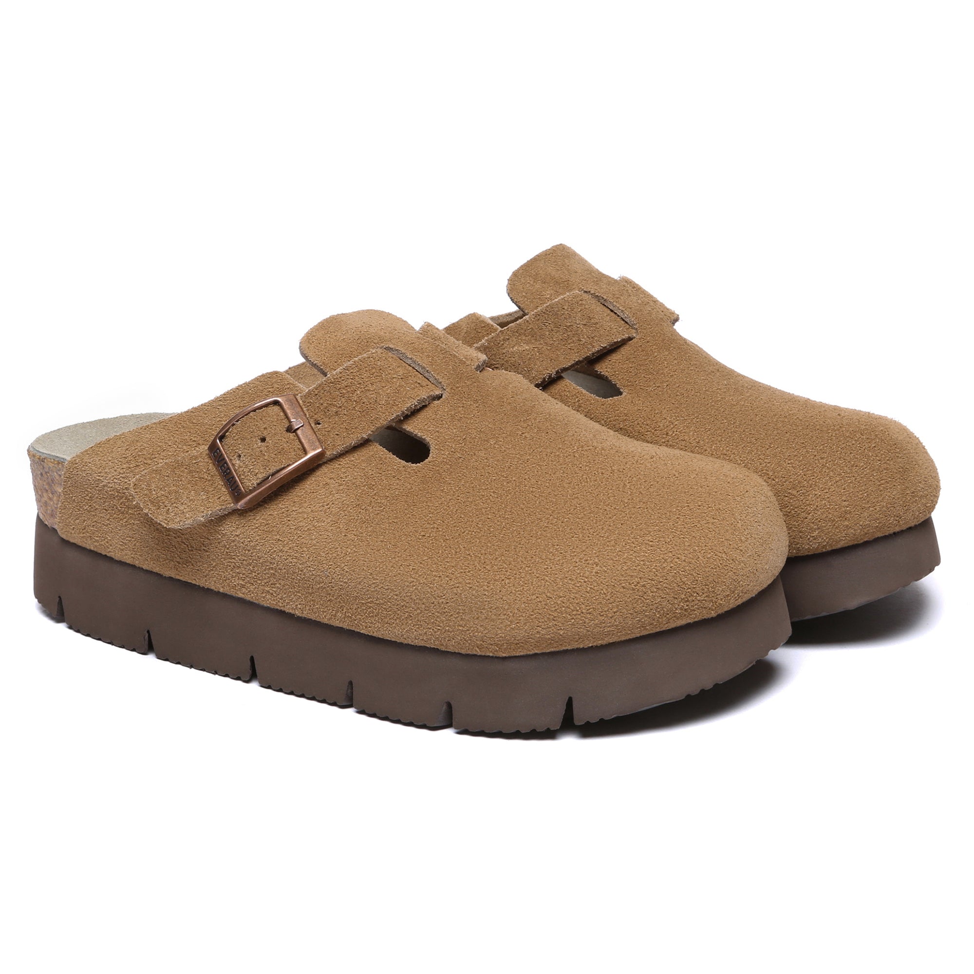 EverUgg Brooklyn Birkie Platform Slides for women, summer shoes featuring a stylish design with a comfortable platform sole.
