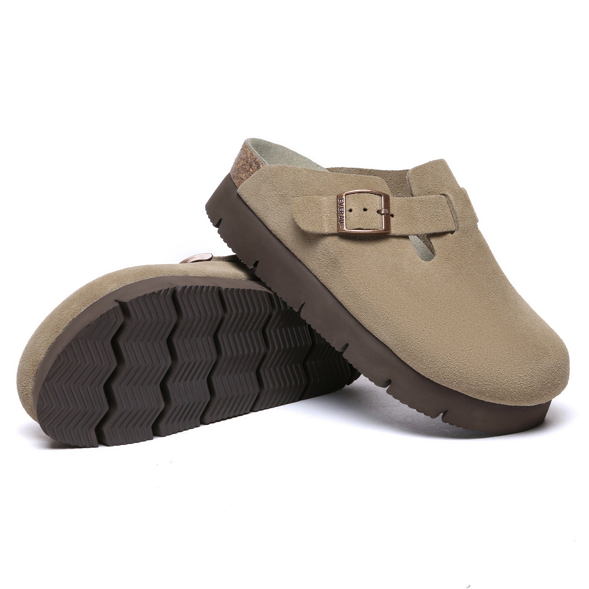 EverUgg Brooklyn Birkie Platform Slides for women, summer shoes featuring a stylish platform design and comfortable slip-on style.