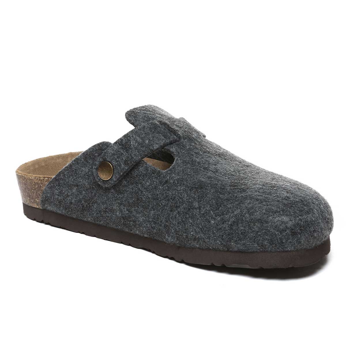 Black Brynna Birkie Buckled Stripper slippers by EverUgg featuring buckled straps and a cozy slip-on design for women.