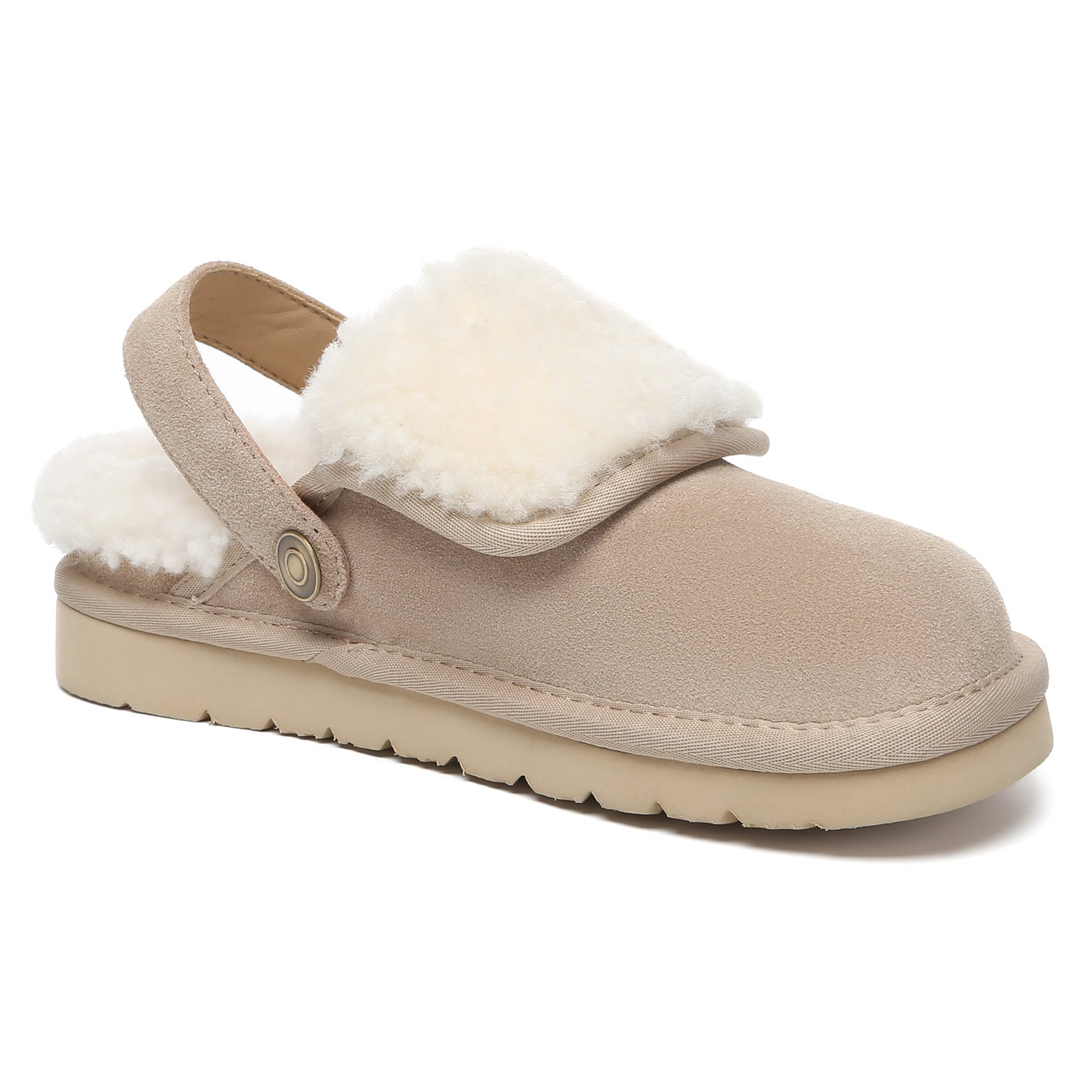 EverUgg Buckle Strap UGG Tenley slippers for women with stylish buckle detail and cozy slip-on design.