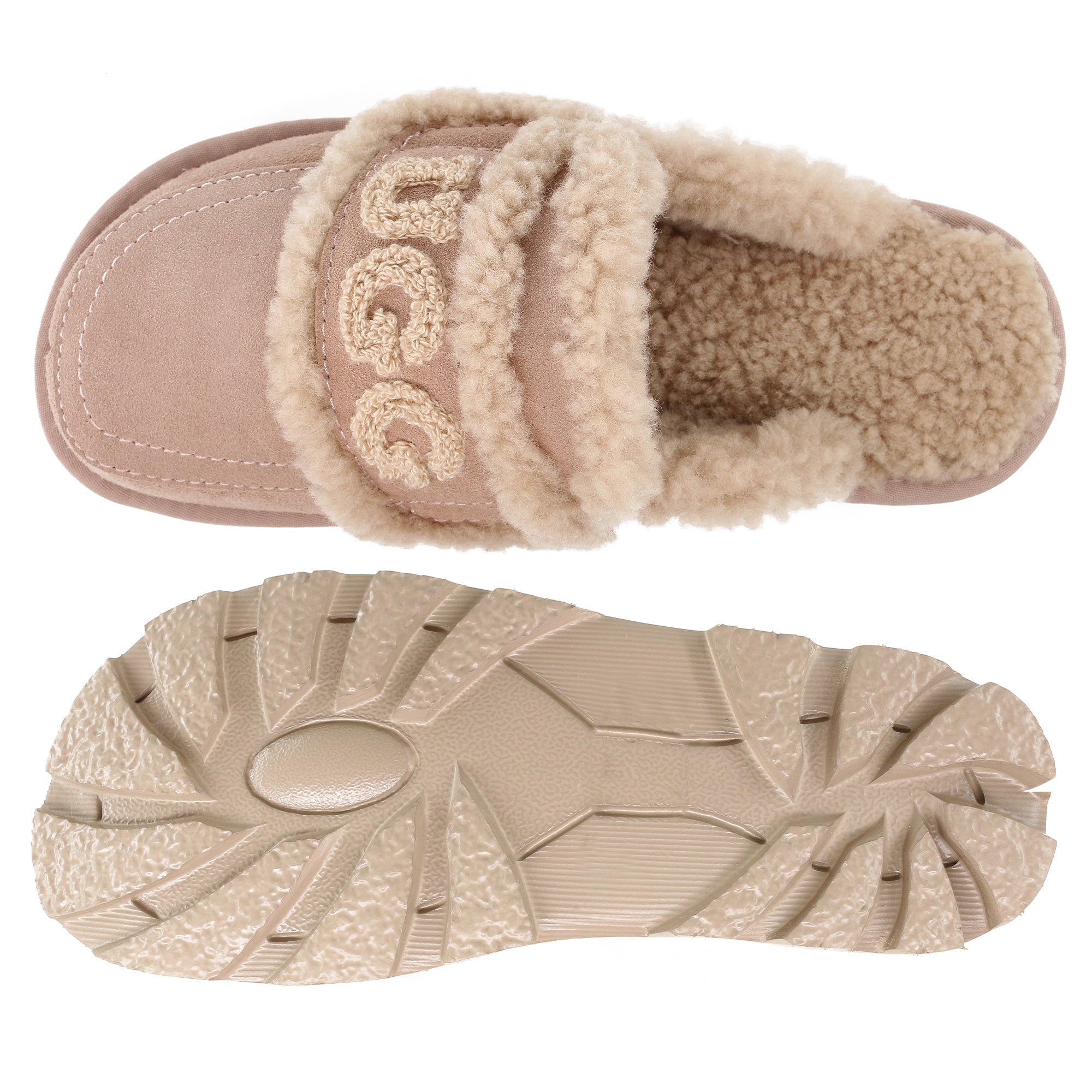 UGG Shearling Comfort Sole Slippers