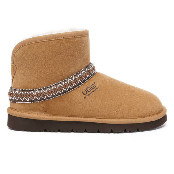 Knitted Ankle Fold UGG Boots
