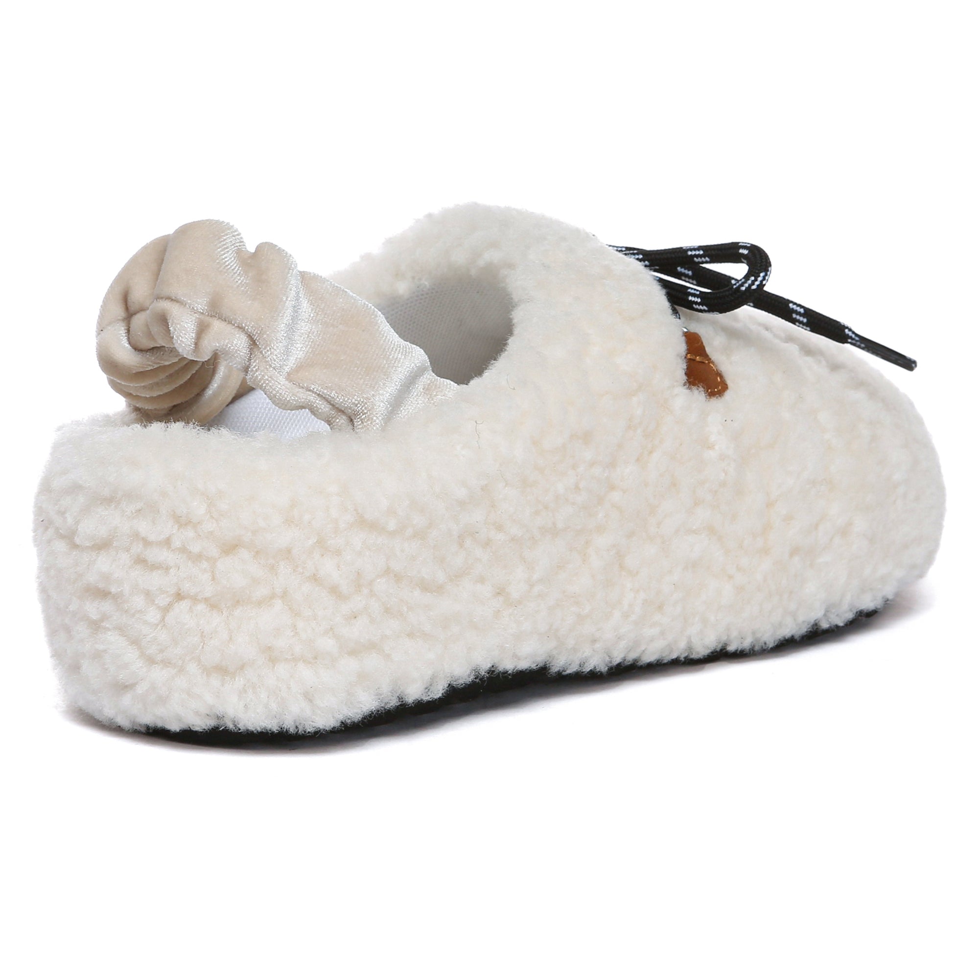 PlushCozy Slingback Lace UGG Slippers