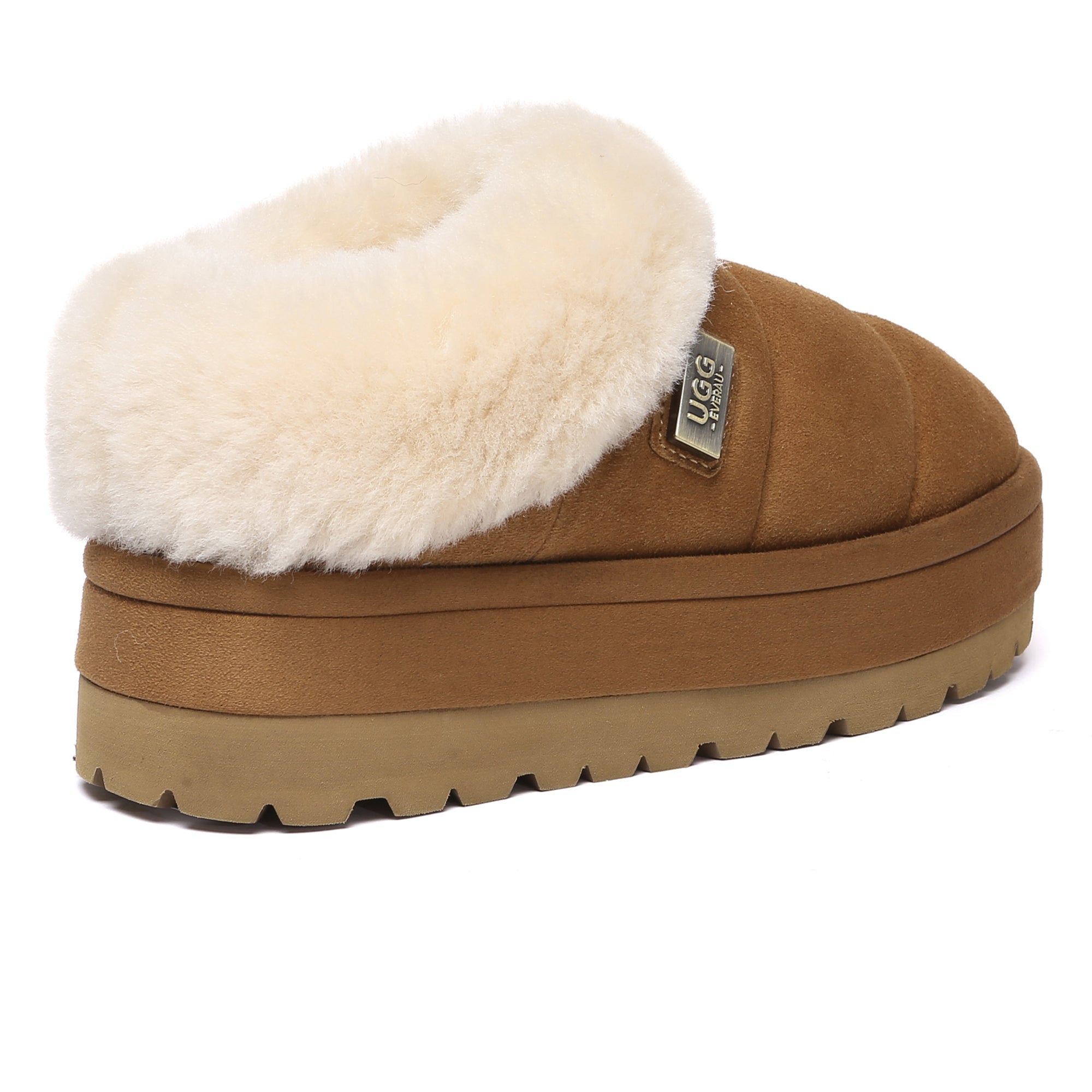 UGG Puffer Ankle Platform Slippers