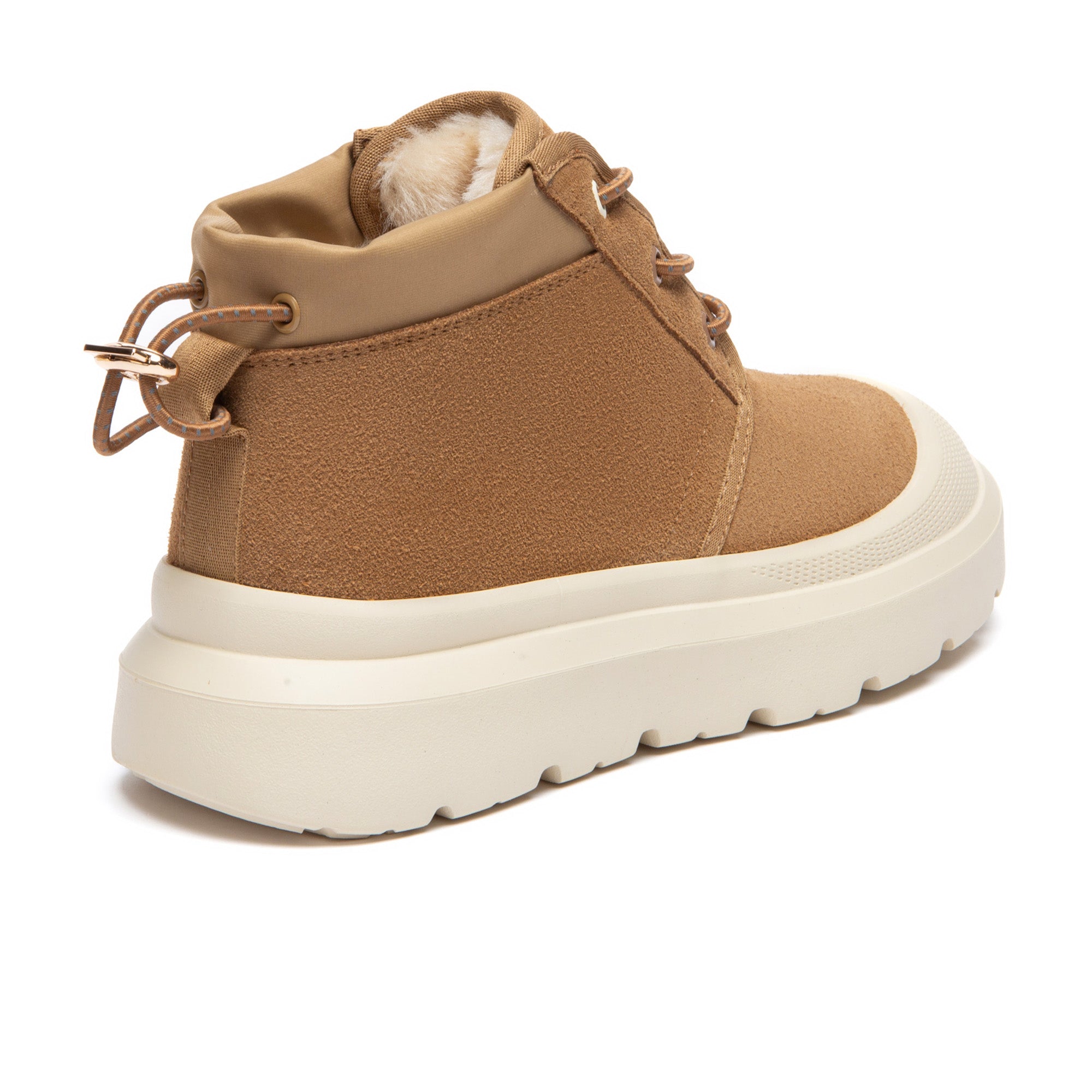 EverUgg lace-up sneakers with white soles and soft fabric uppers, stylish shoes perfect for casual wear.