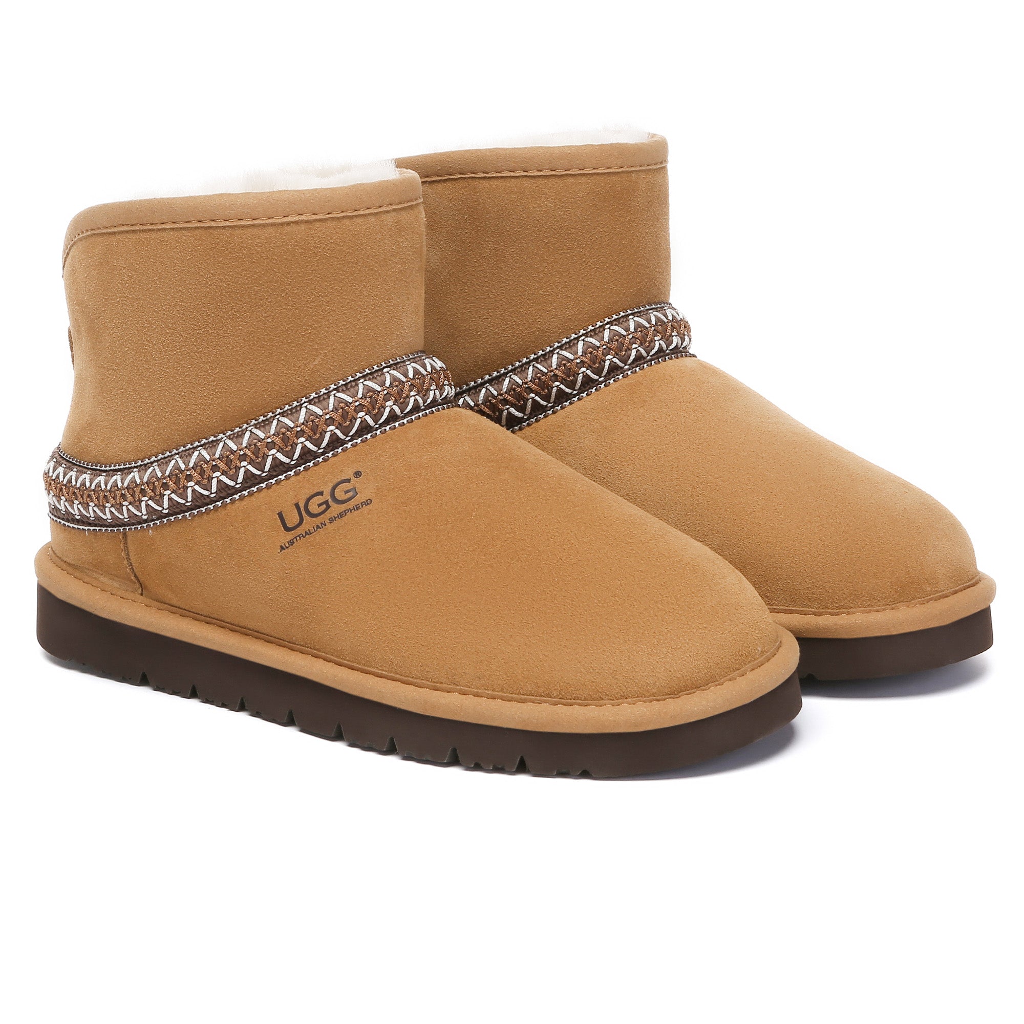 Knitted Ankle Fold UGG Boots