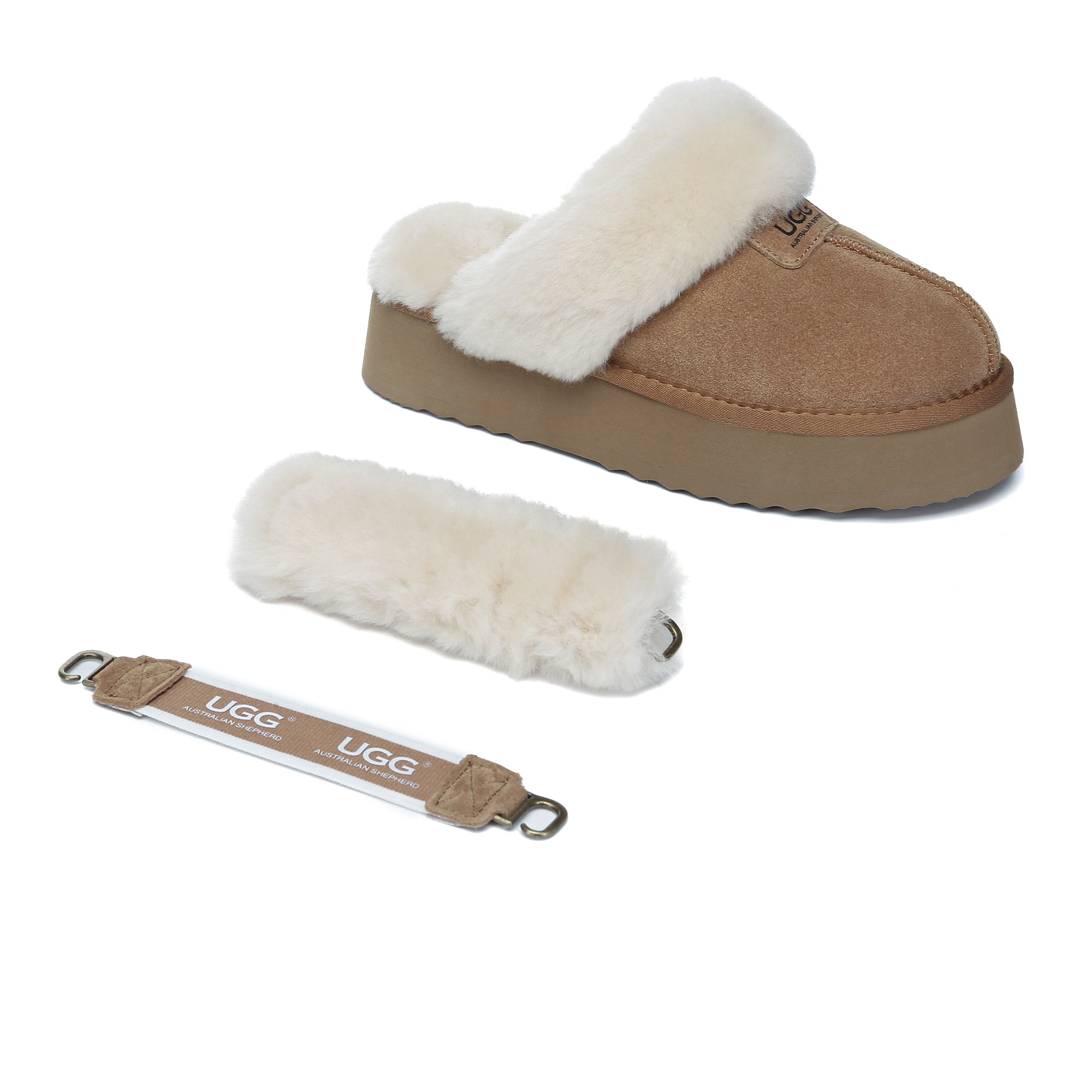 UGG Removable Slingback Platform Slippers