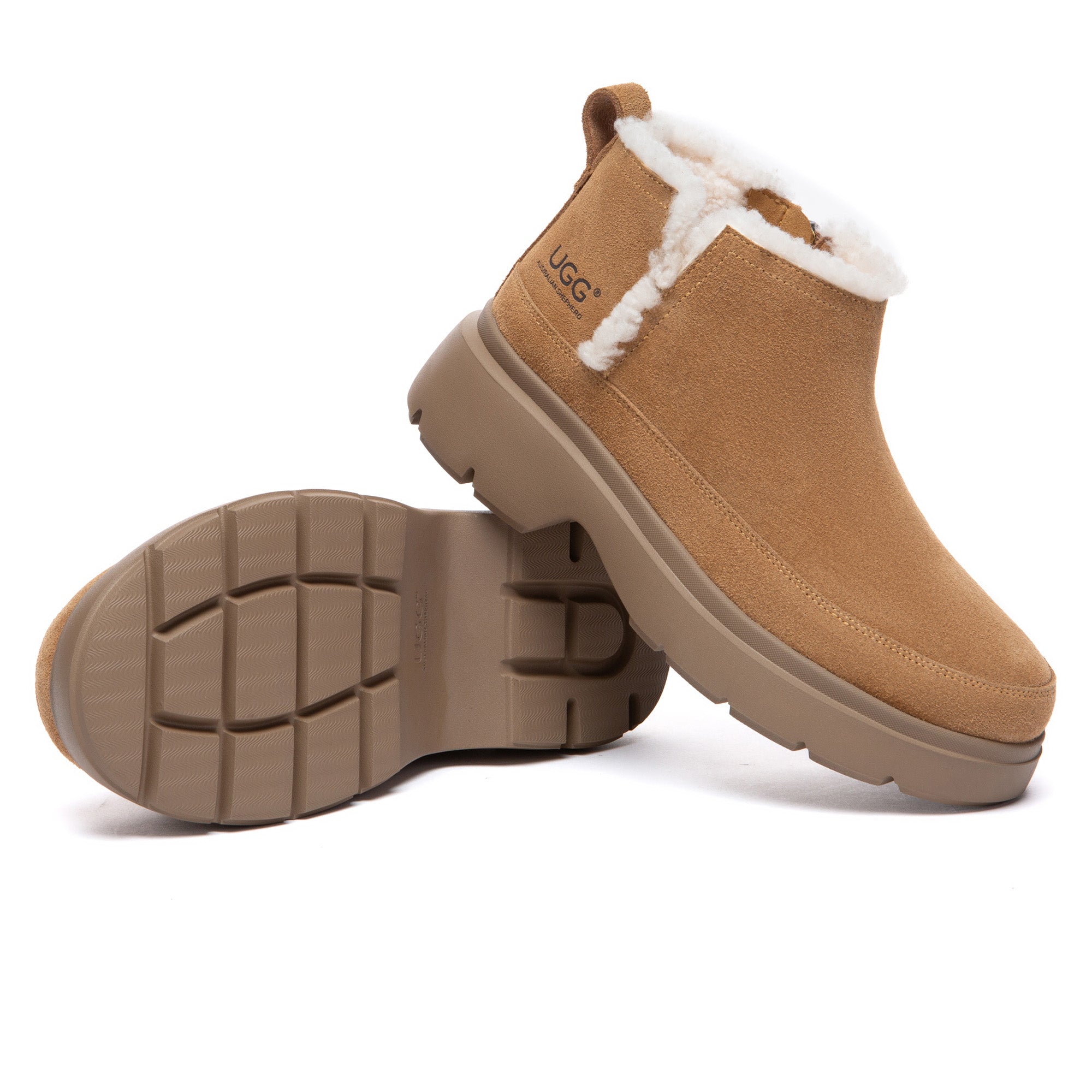 Slit Zip Outdoor Platform UGG Boots