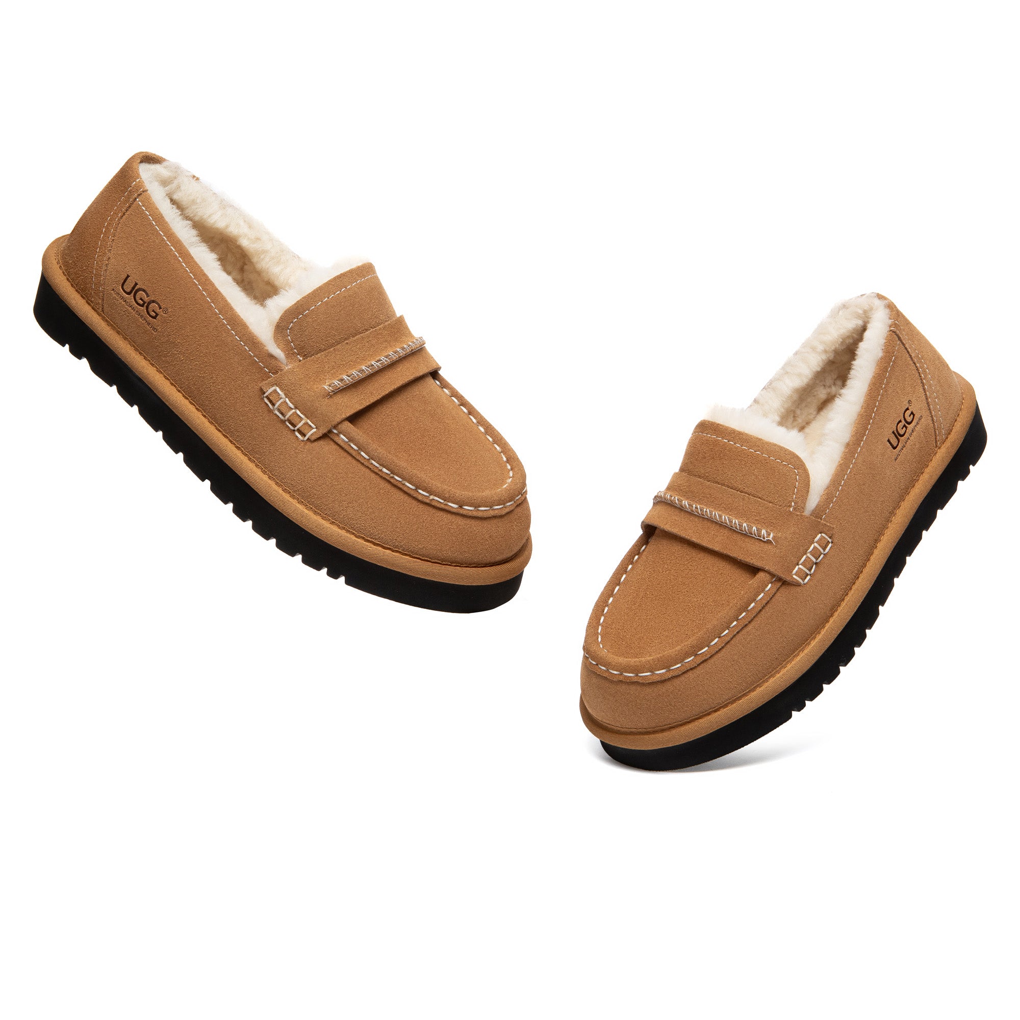 Laurent Two-Tone UGG Loafers