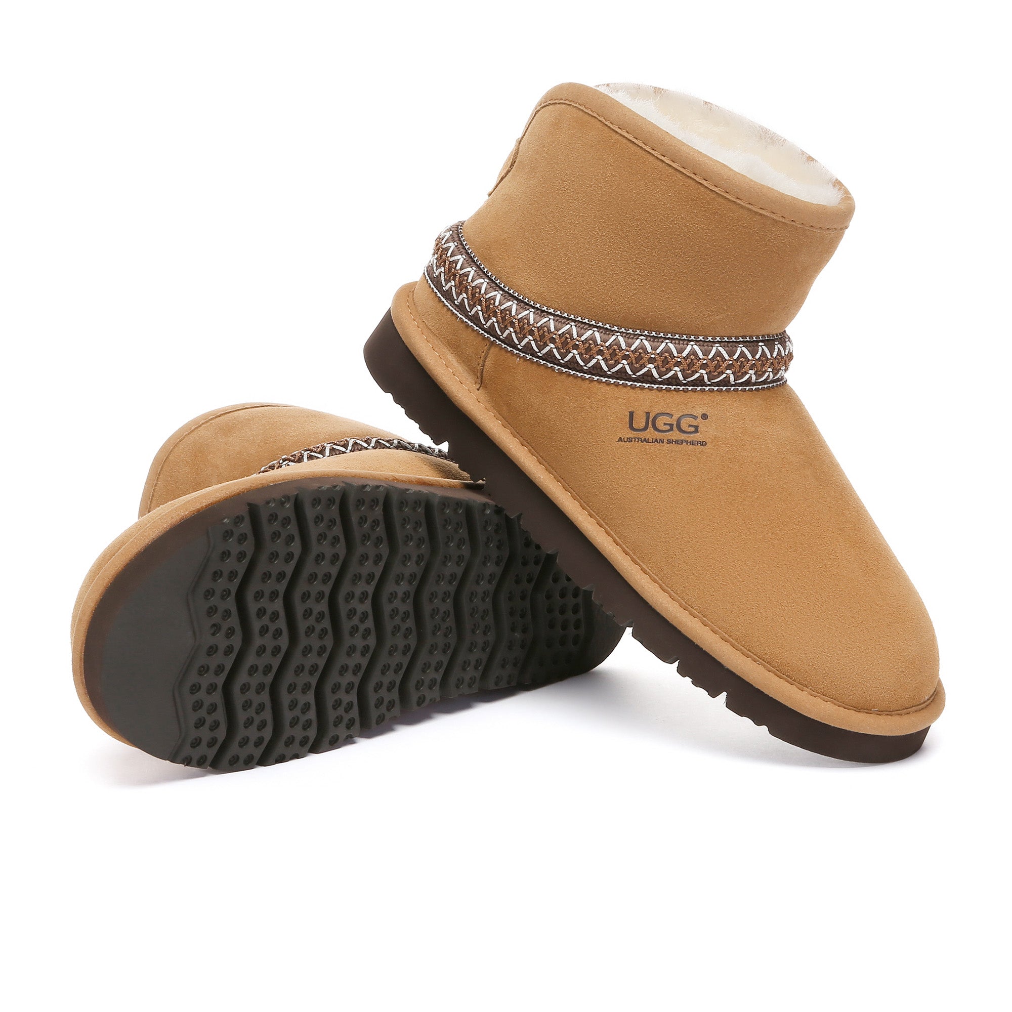 Knitted Ankle Fold UGG Boots