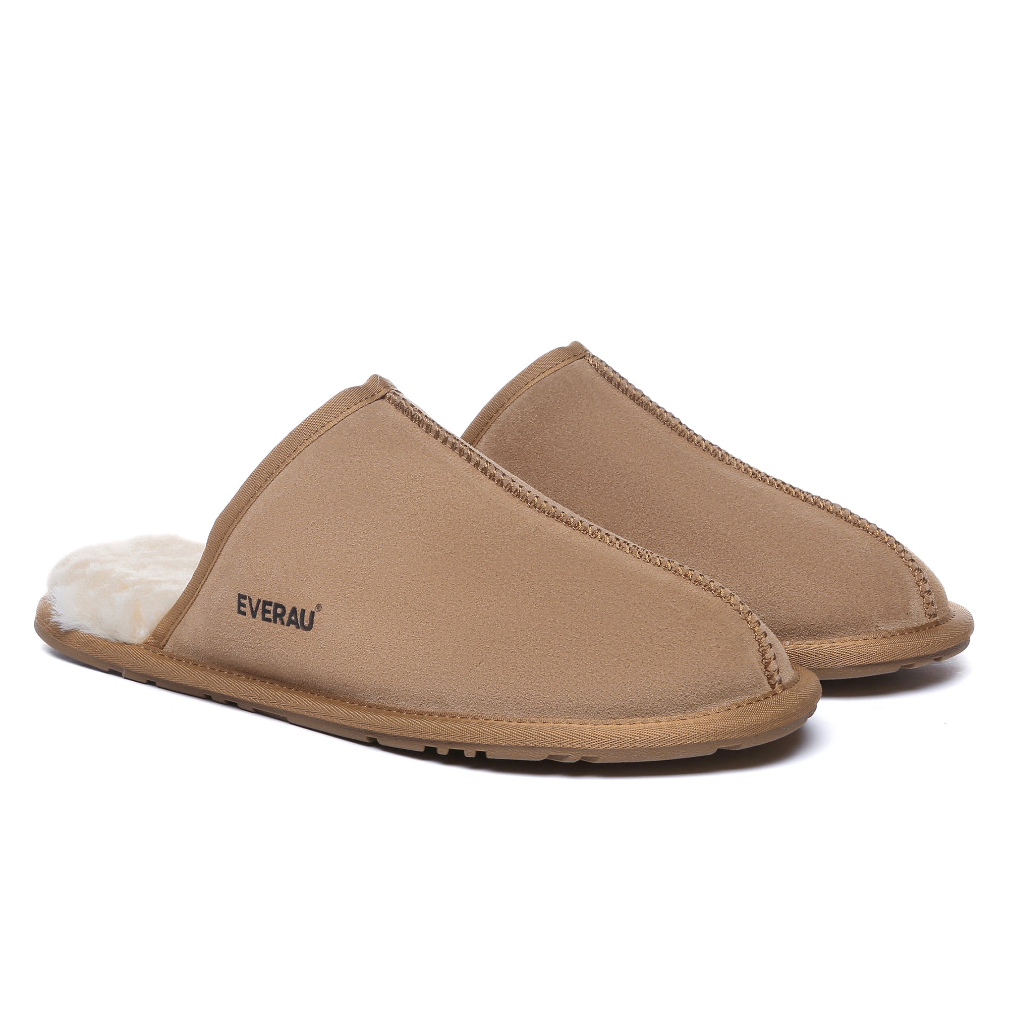EverUgg Classic Bennett men's UGG slipper with plush shearling lining and suede exterior, designed for comfortable indoor wear.