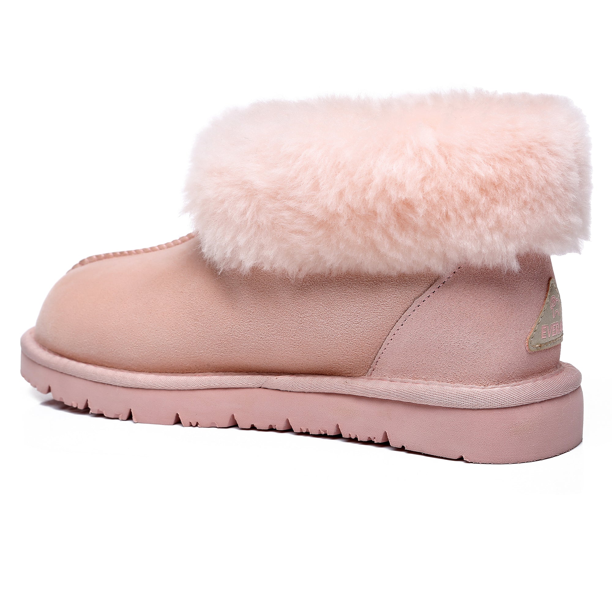 EverUgg Classic Mallow sheepskin UGG slipper for women, featuring soft sheepskin lining and cozy slip-on design.
