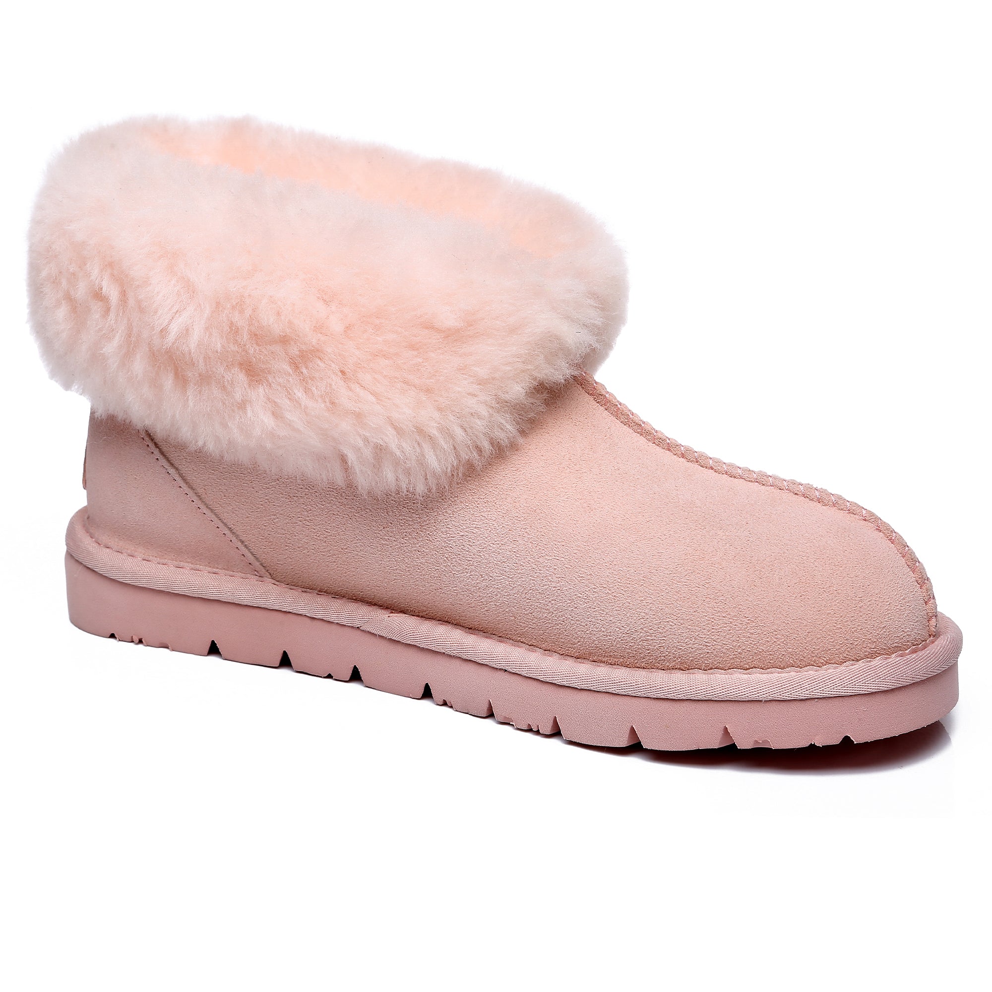 EverUgg Classic Mallow Sheepskin UGG slipper for women, featuring plush sheepskin interior and cozy slip-on design.