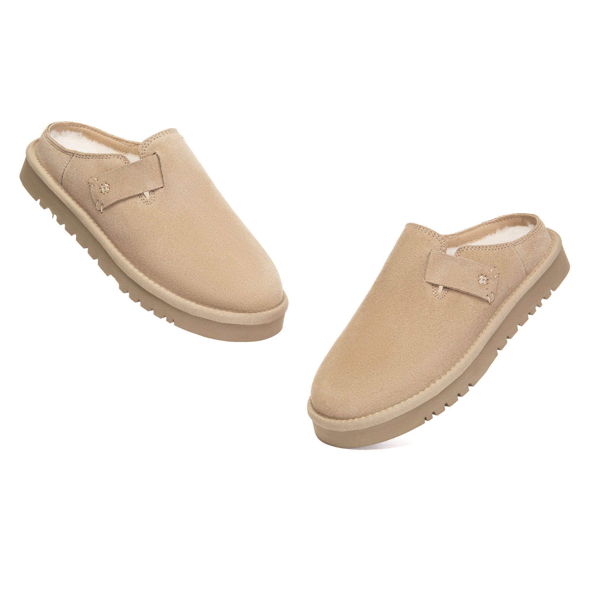 EverUgg Classic Mule slippers featuring soft suede exterior and cozy interior for comfortable indoor wear.