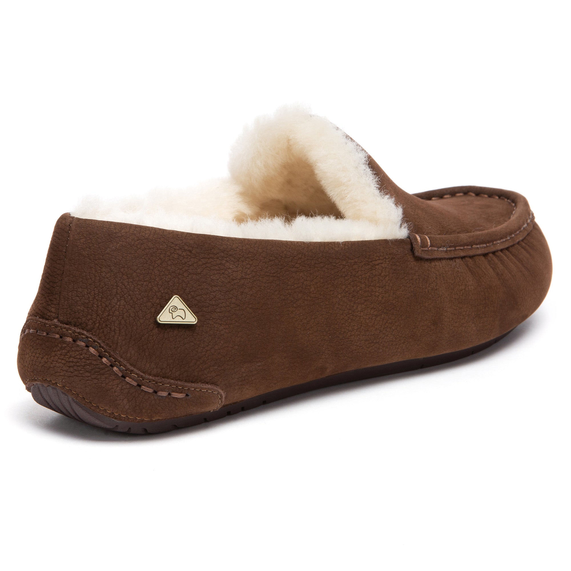 EverUgg Classic Sheepskin Moccasin Loafers featuring soft suede and plush sheepskin lining, stylish and comfortable footwear.