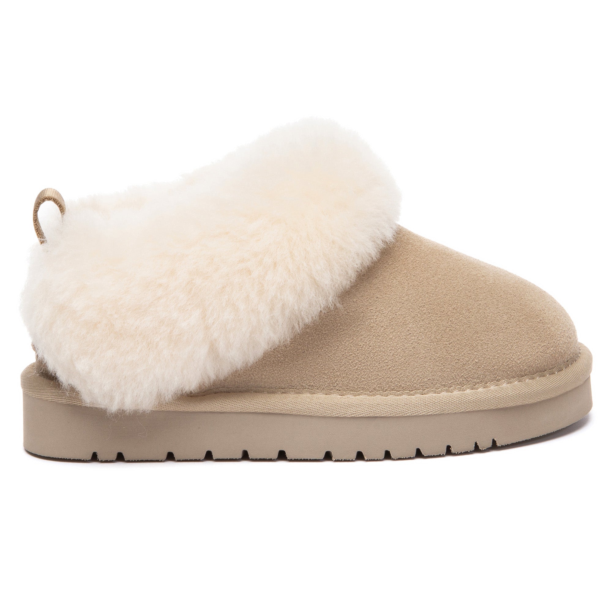 Kids' Collar Ankle UGG slippers by EverUgg featuring soft, cozy ankle collar and plush interior for comfortable indoor wear.
