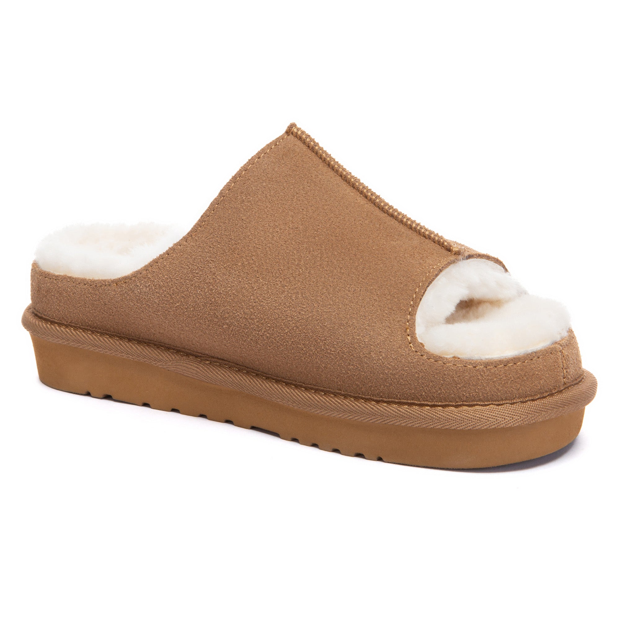 EverUgg Coulson Sheepskin UGG slippers showing plush sheepskin interior and cozy slip-on design.