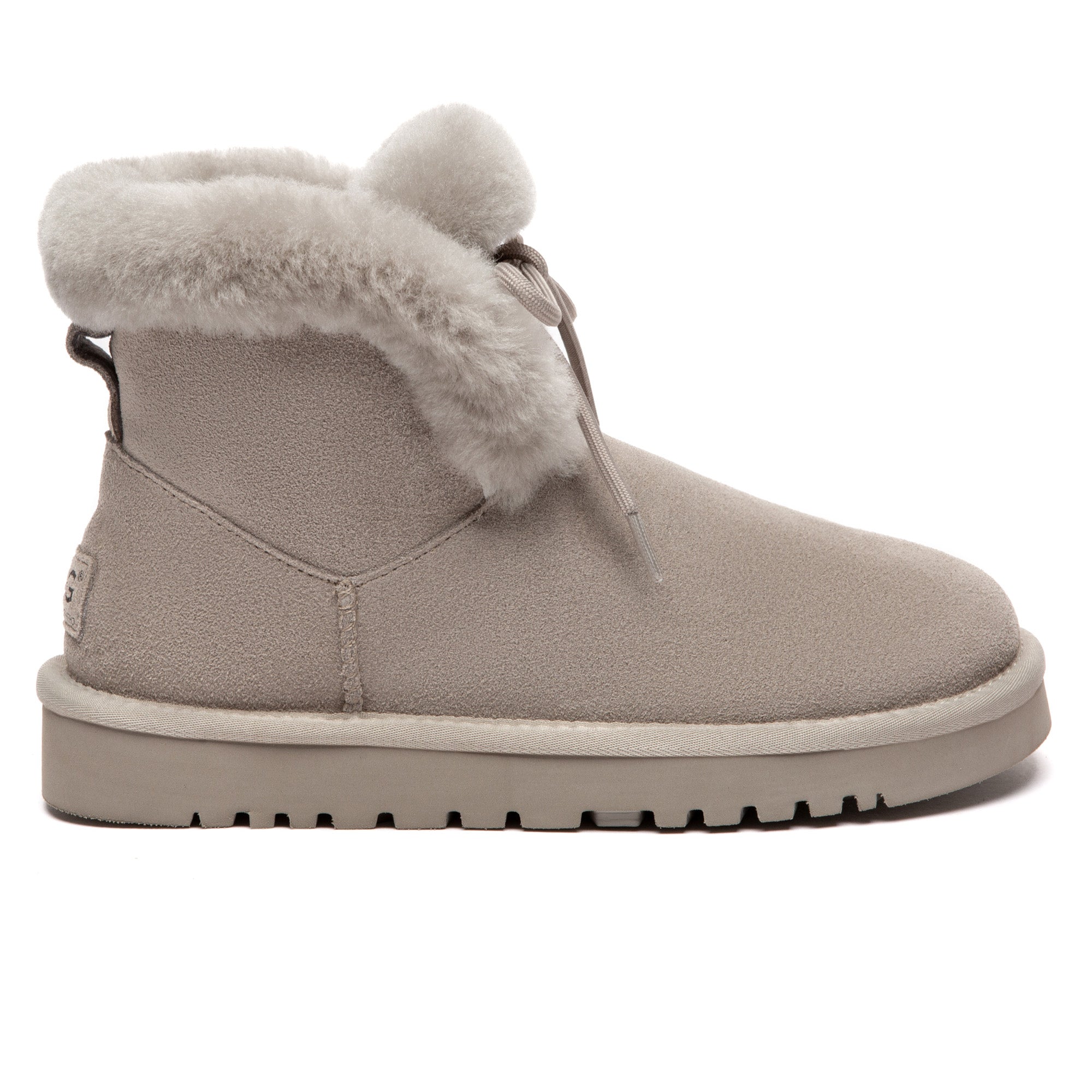 EverUgg Deva casual lace-up UGG boots with soft suede exterior and cozy interior, perfect for casual winter wear.