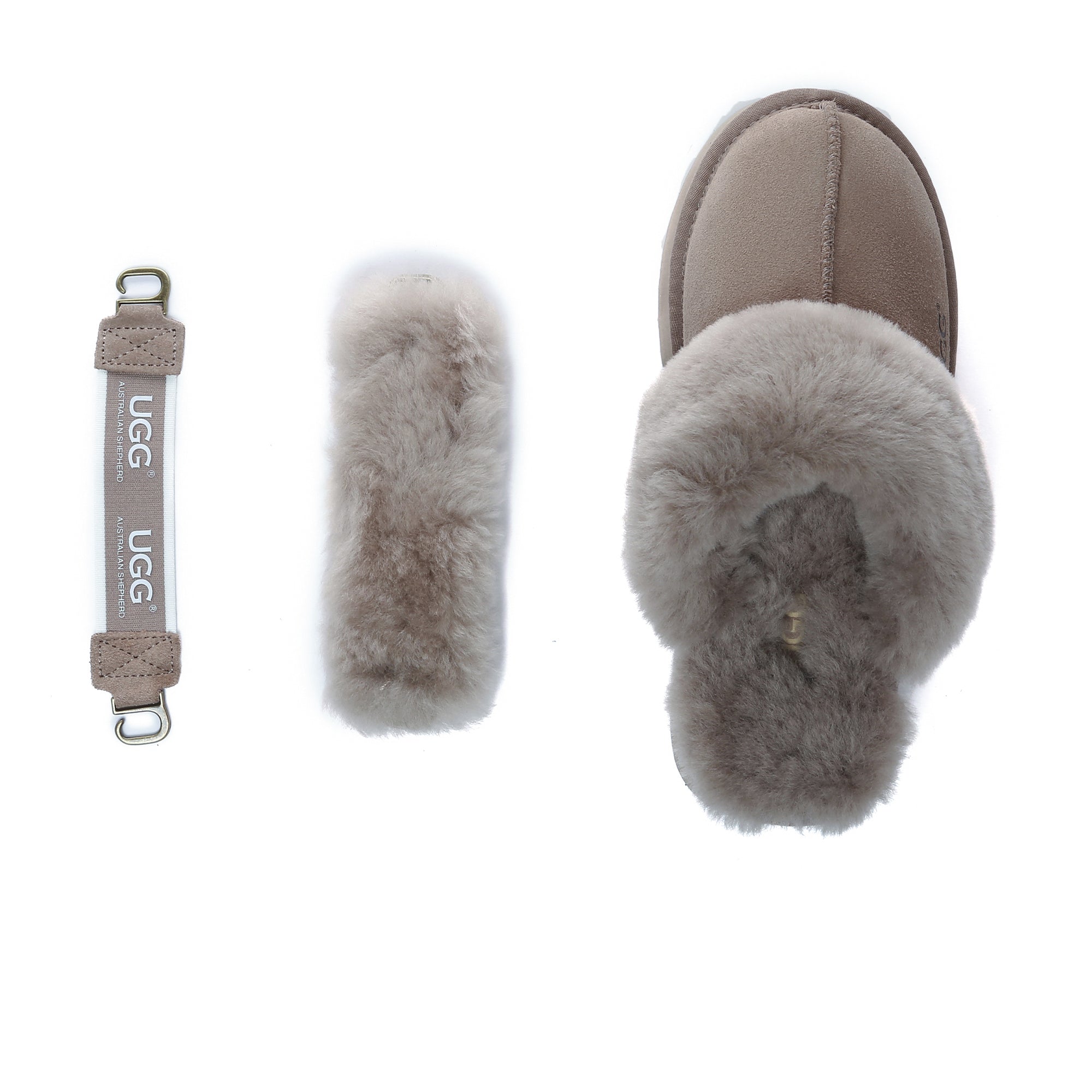 EverUgg Dua Straps UGG platform slippers for women featuring a comfortable slip-on design and stylish strap details.