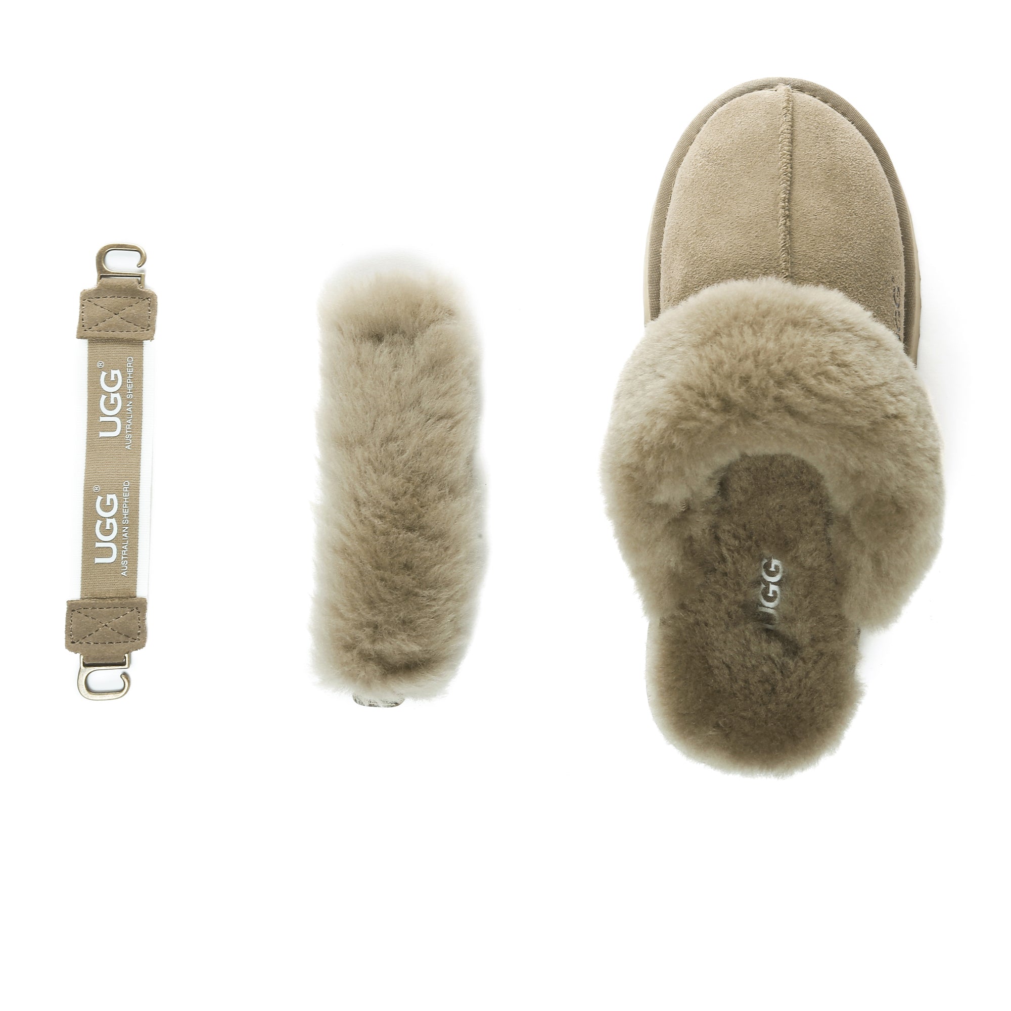 EverUgg Dua Straps UGG platform slippers for women with dual strap design and cushioned sole, stylish and comfortable footwear.